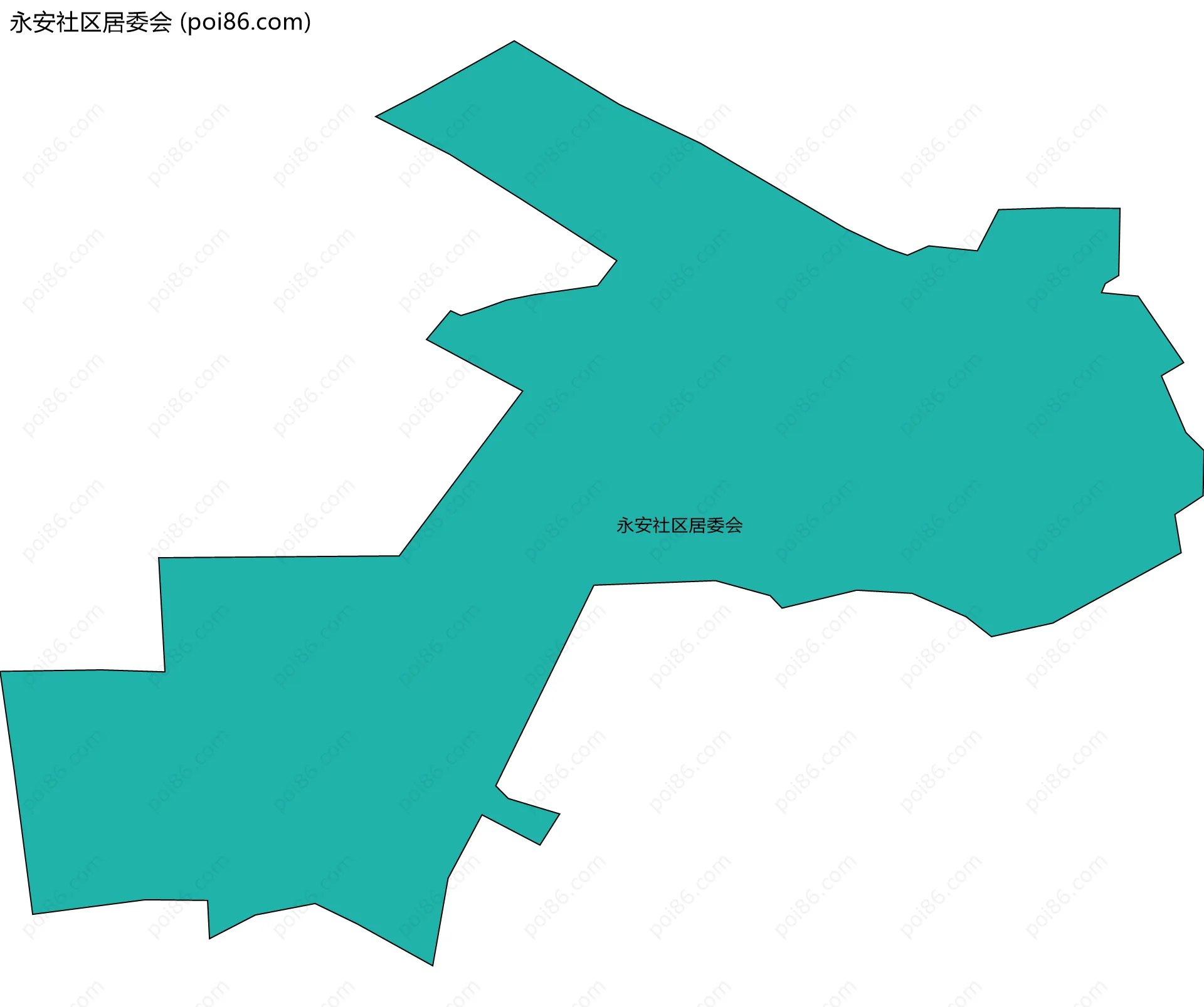 永安社区居委会边界地图