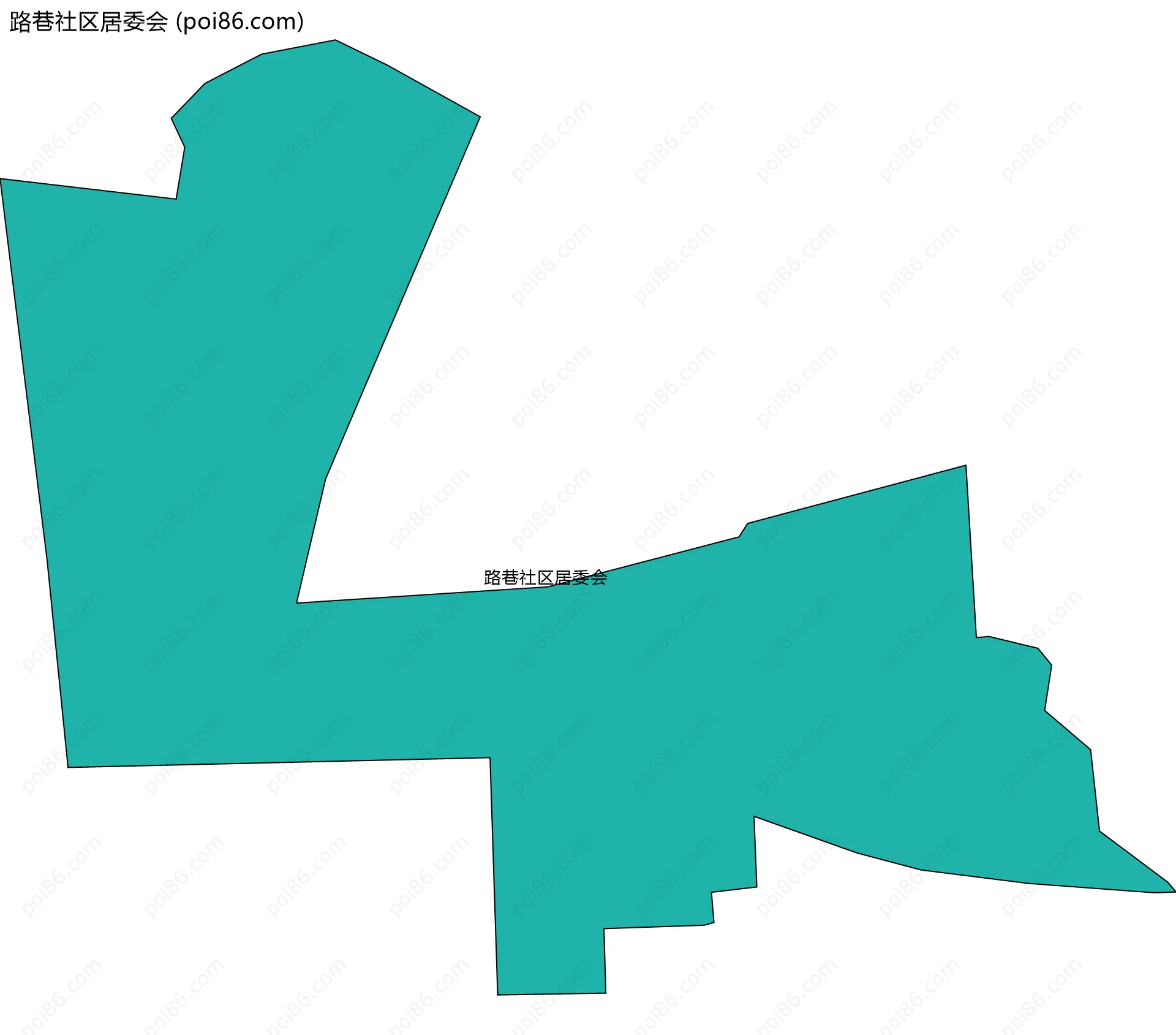 路巷社区居委会边界地图
