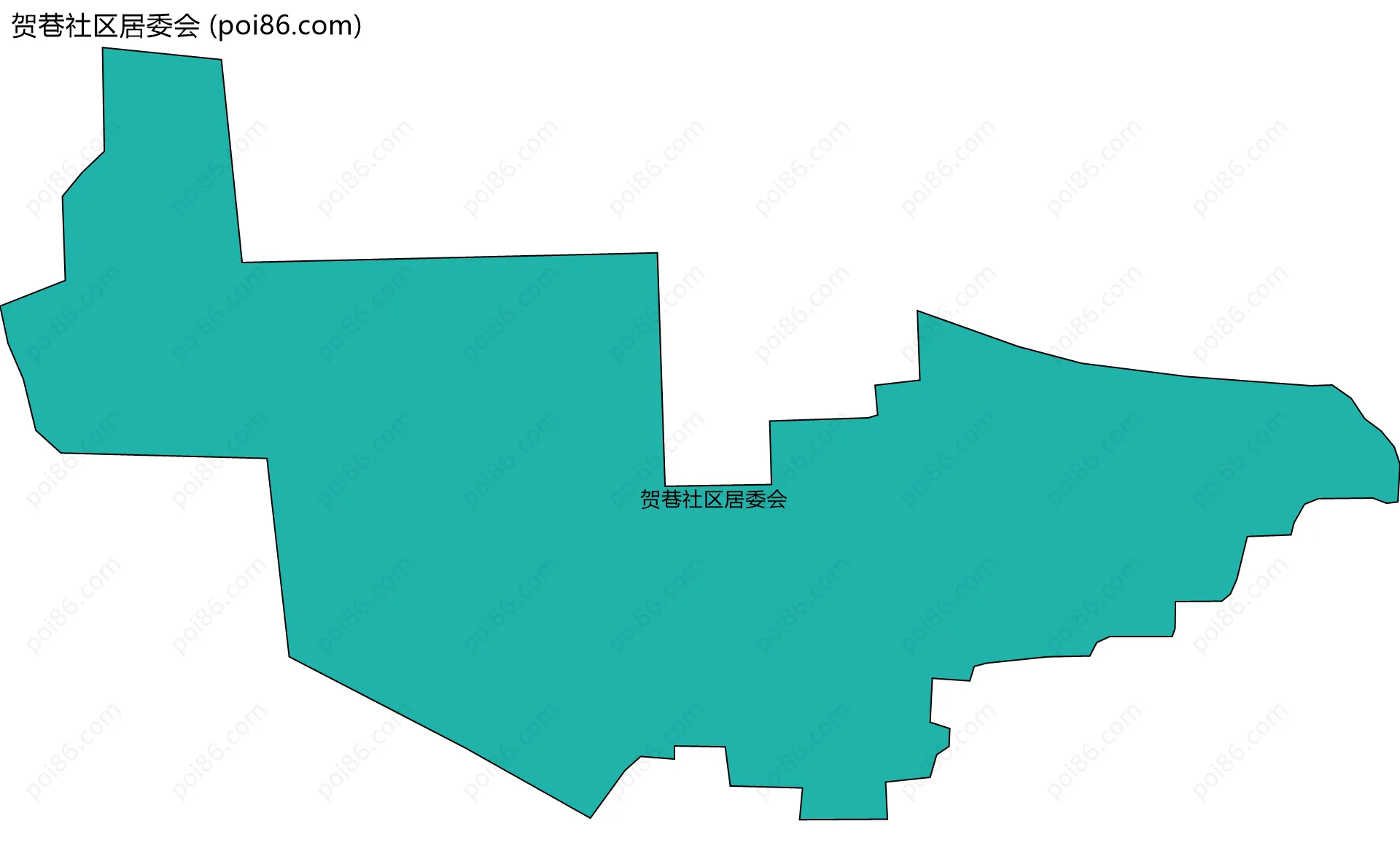 贺巷社区居委会边界地图