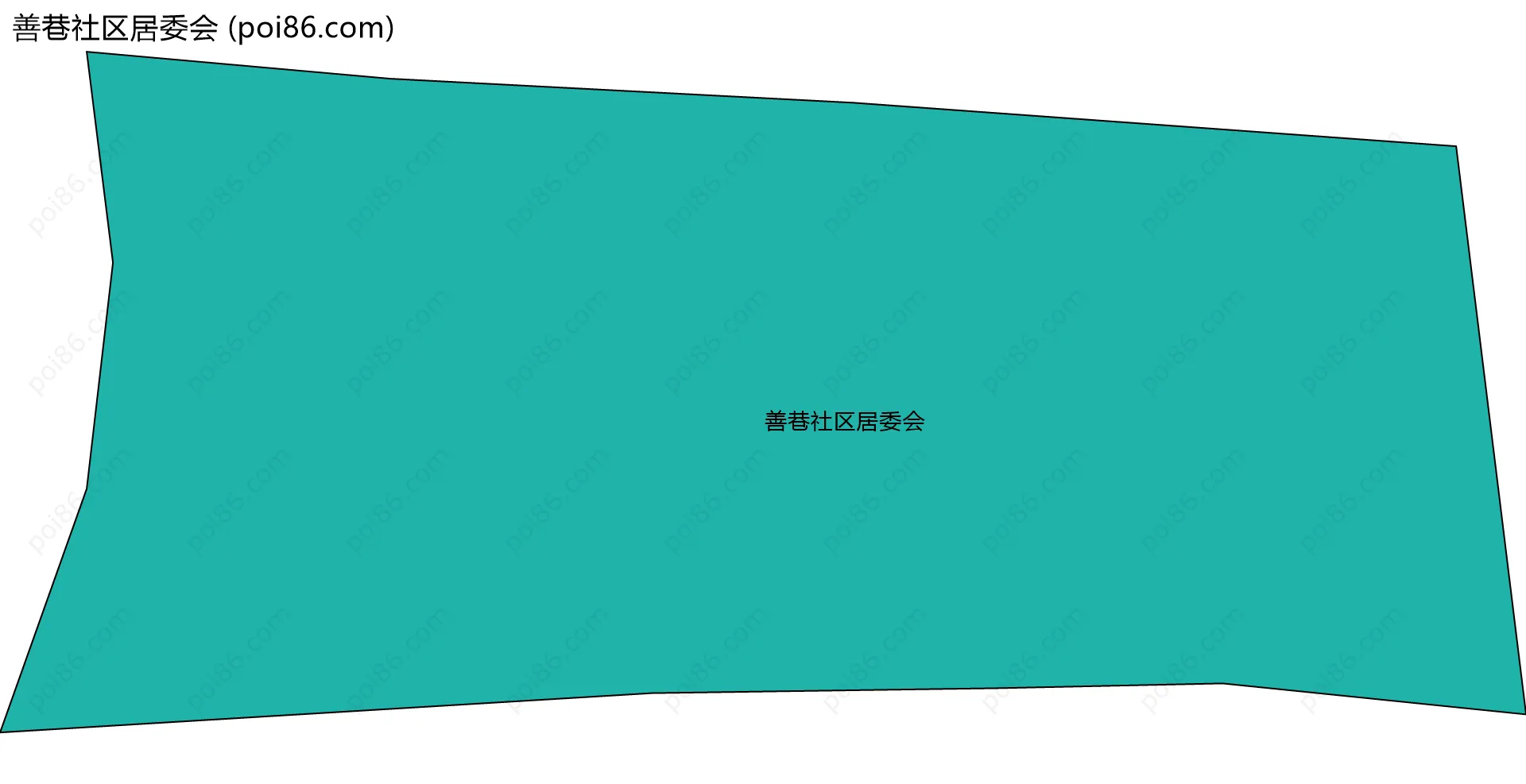 善巷社区居委会边界地图
