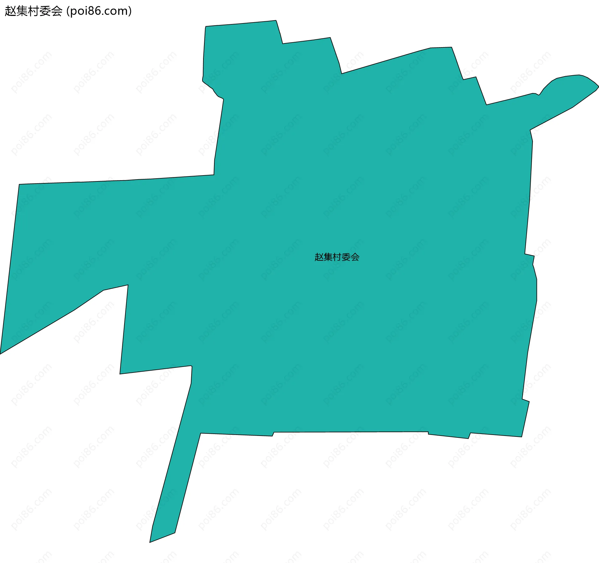 赵集村委会边界地图