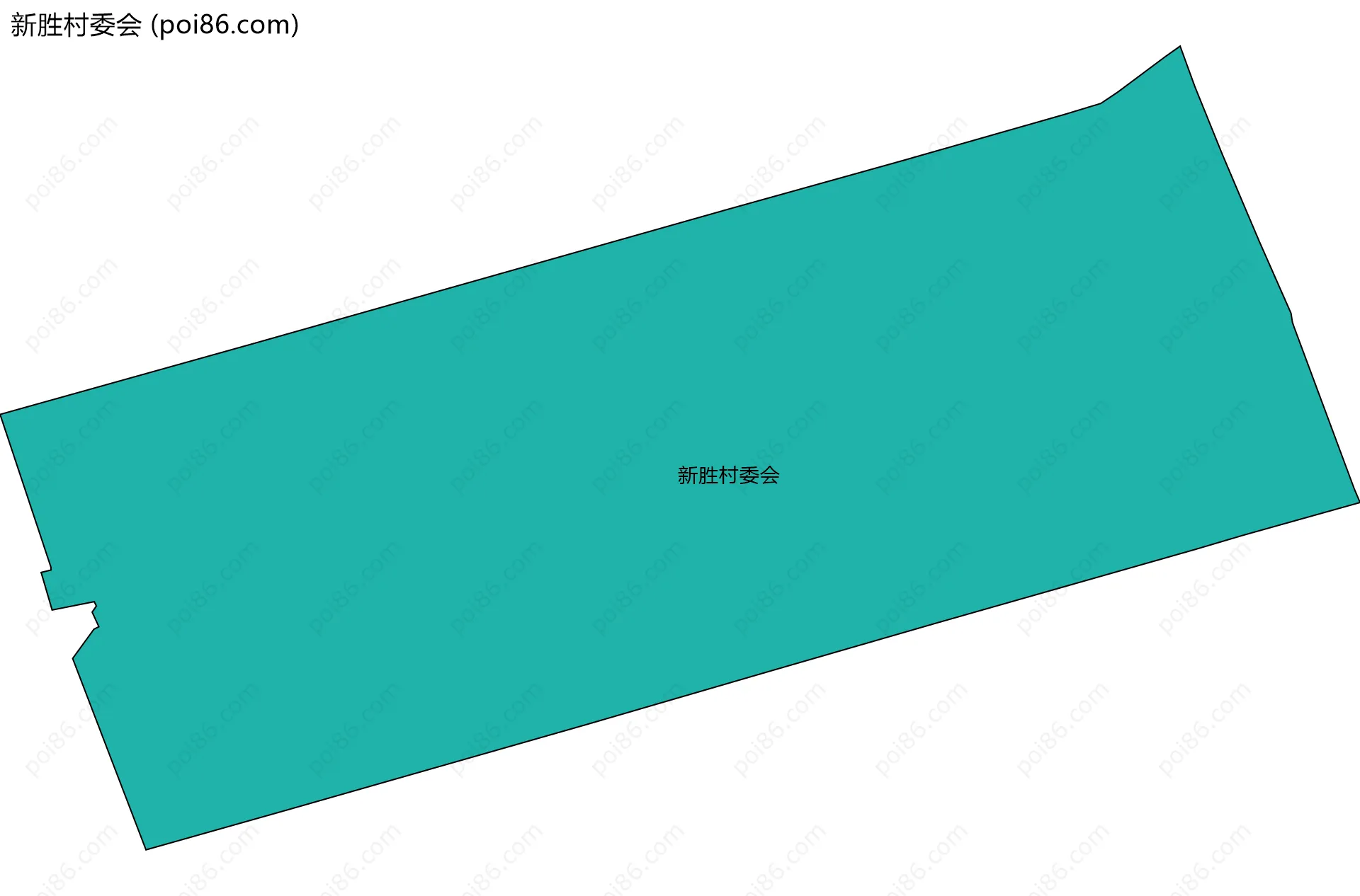 新胜村委会边界地图