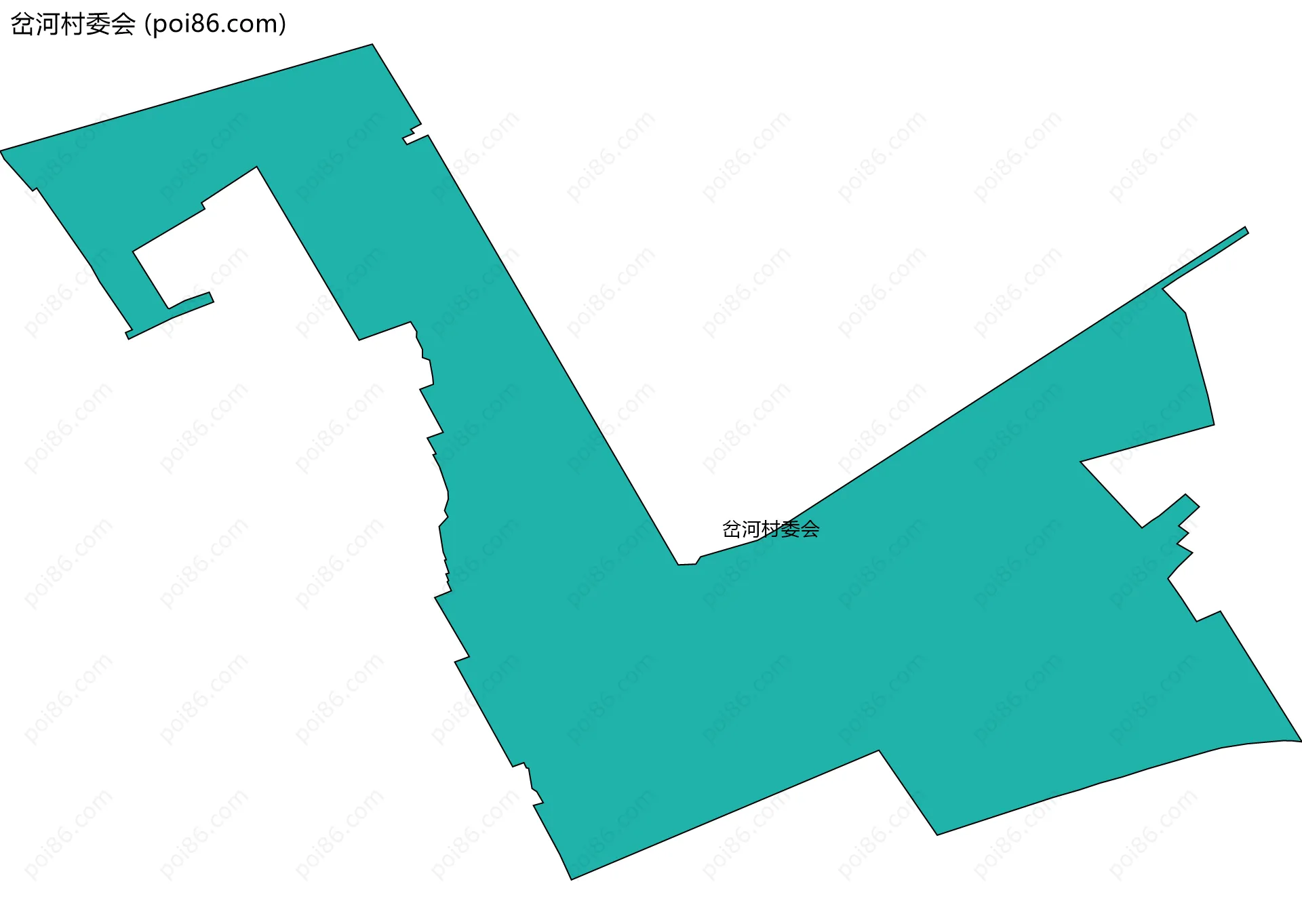 岔河村委会边界地图