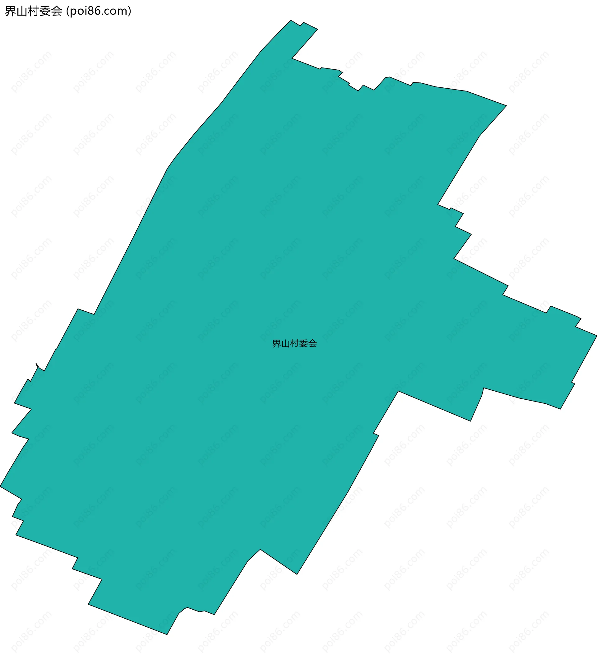 界山村委会边界地图