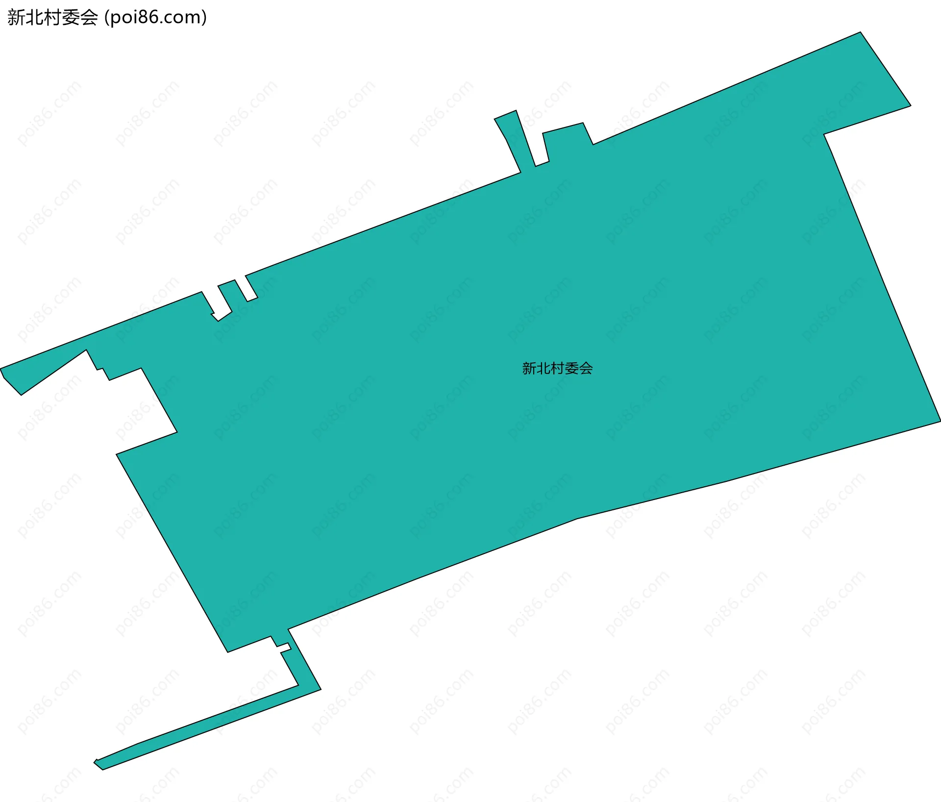 新北村委会边界地图
