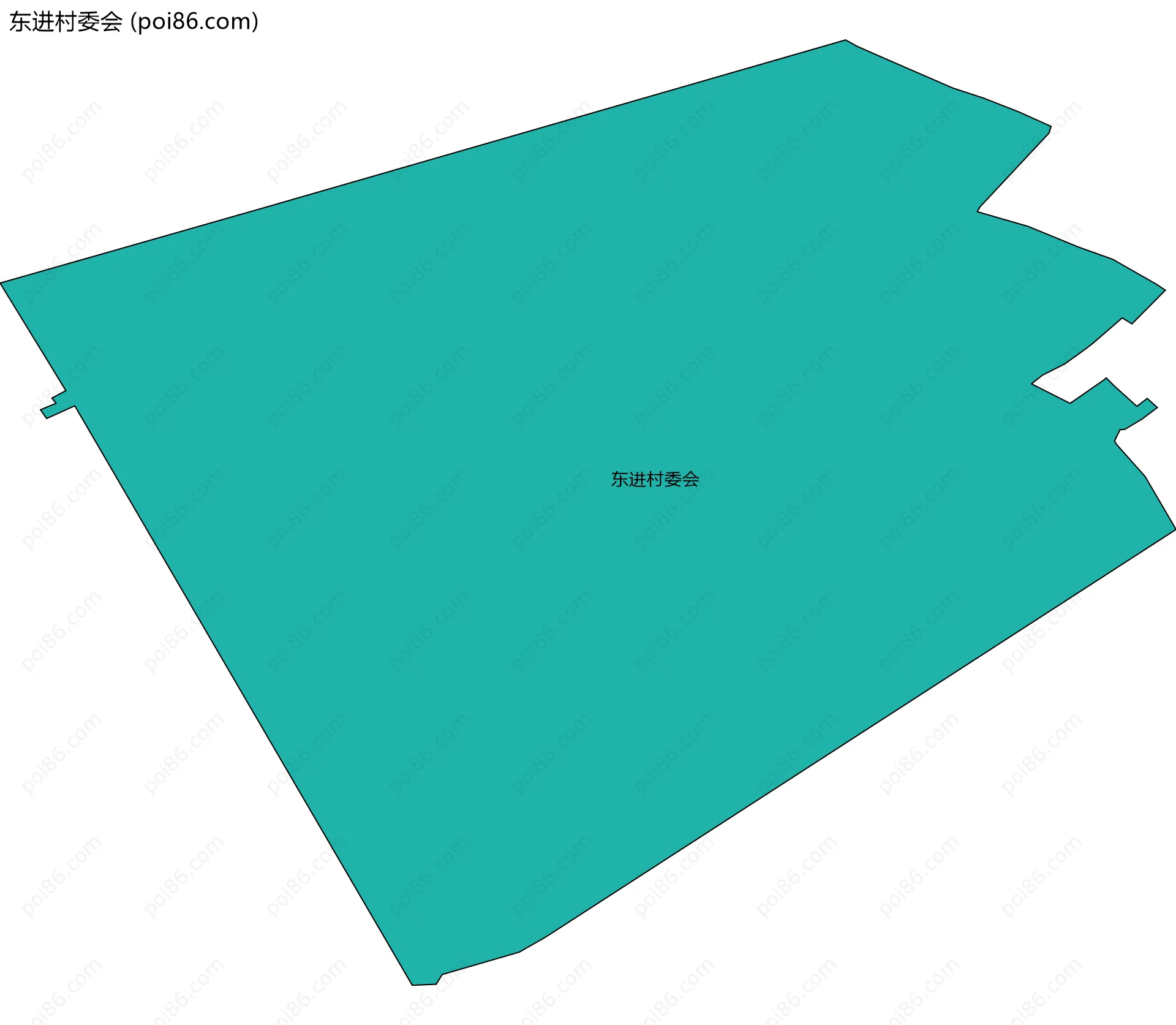 东进村委会边界地图
