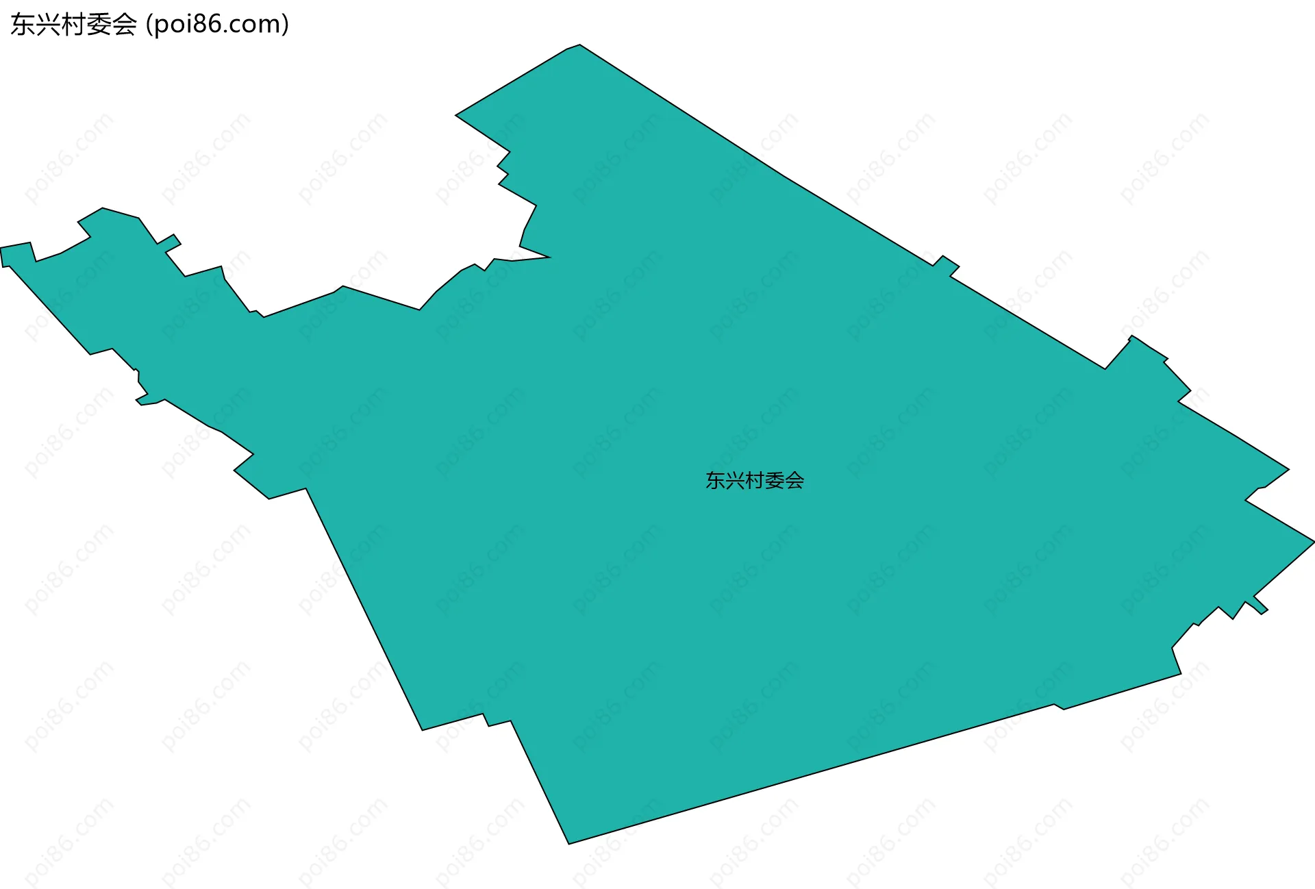 东兴村委会边界地图