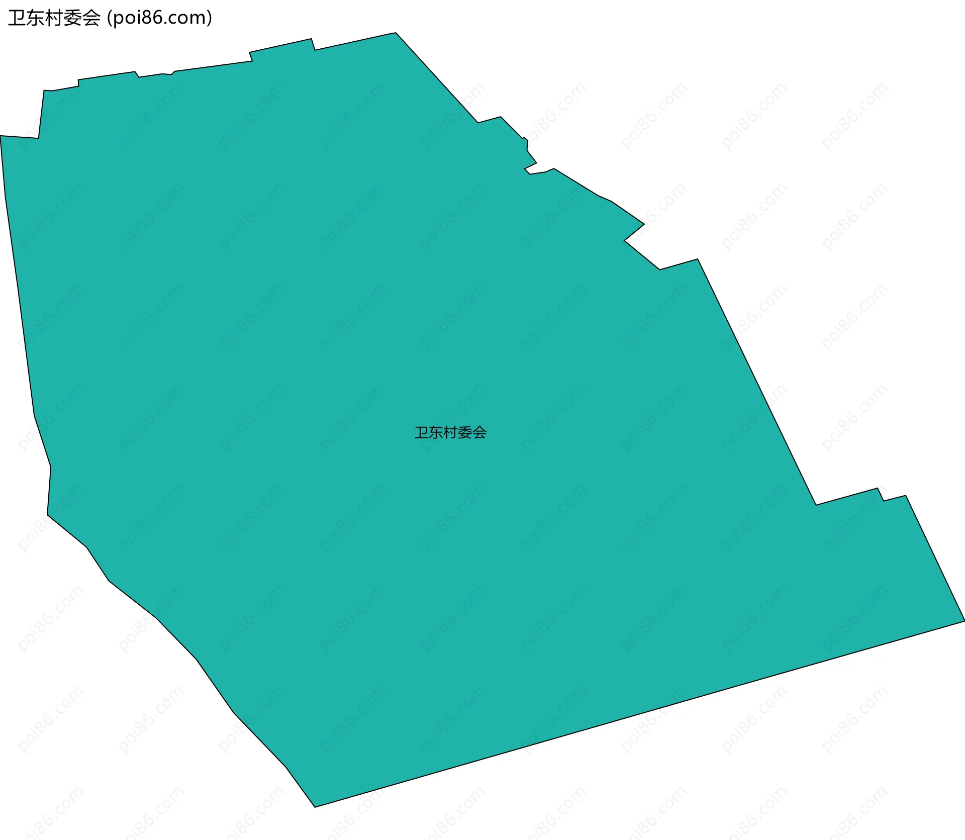 卫东村委会边界地图