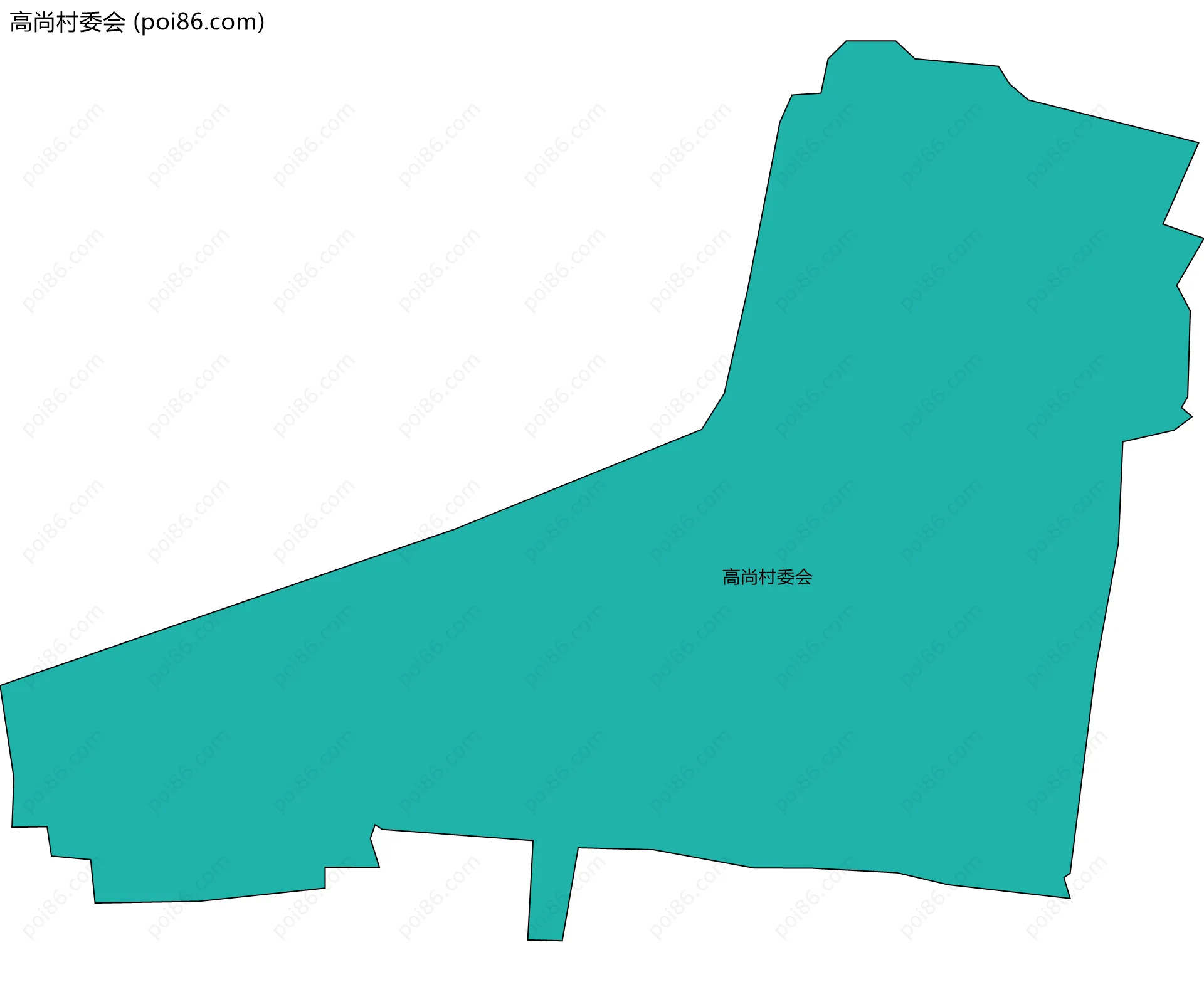 高尚村委会边界地图