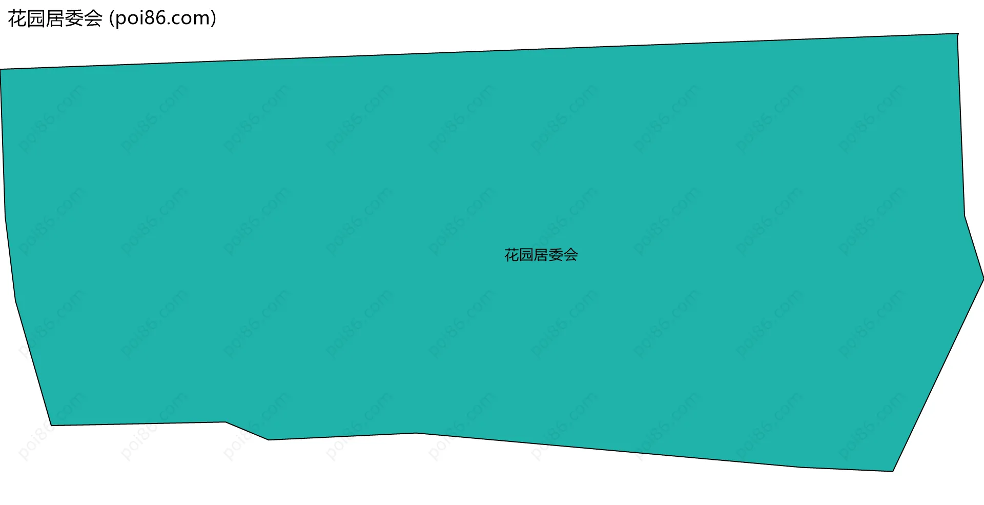 花园居委会边界地图