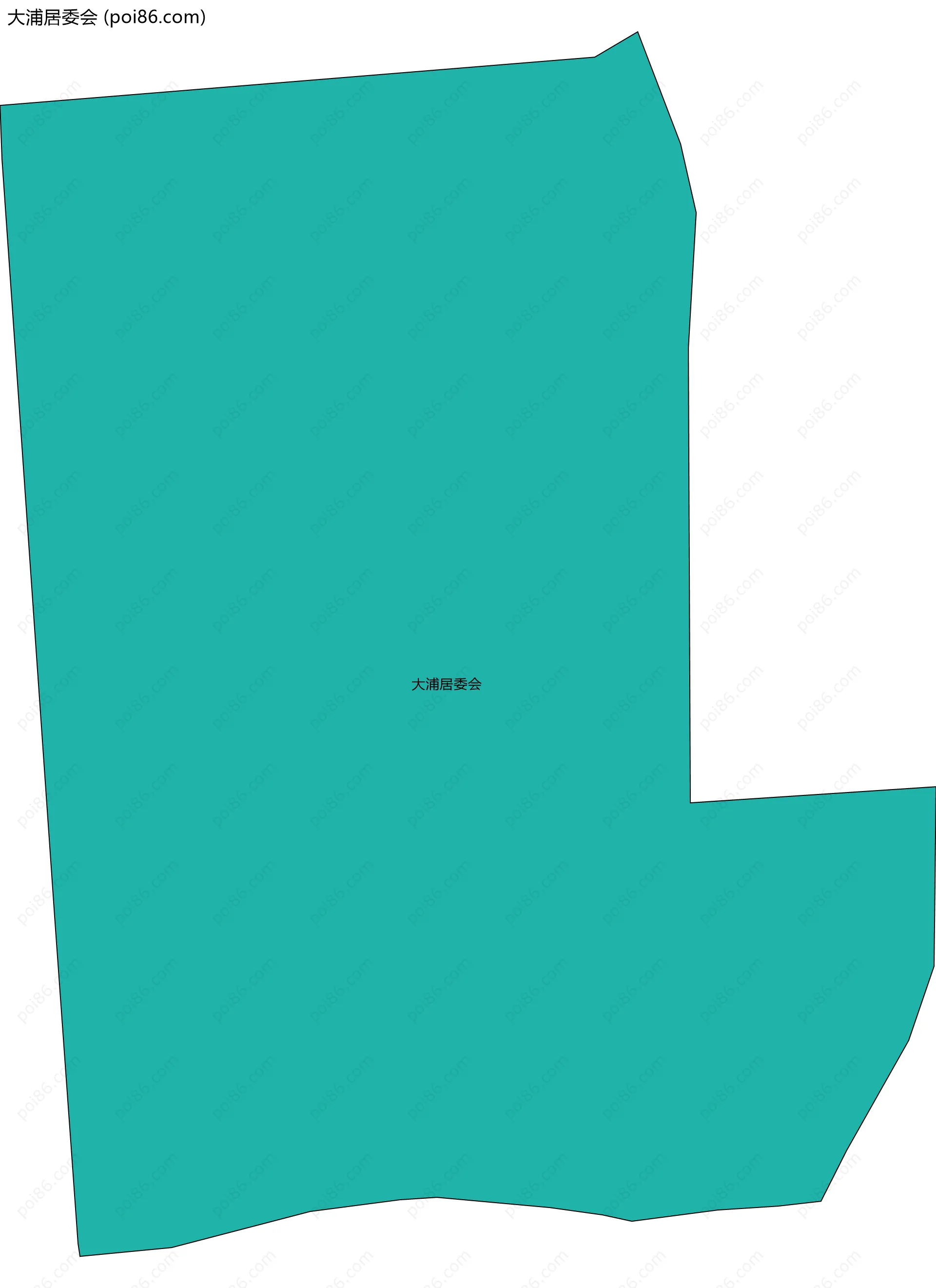 大浦居委会边界地图