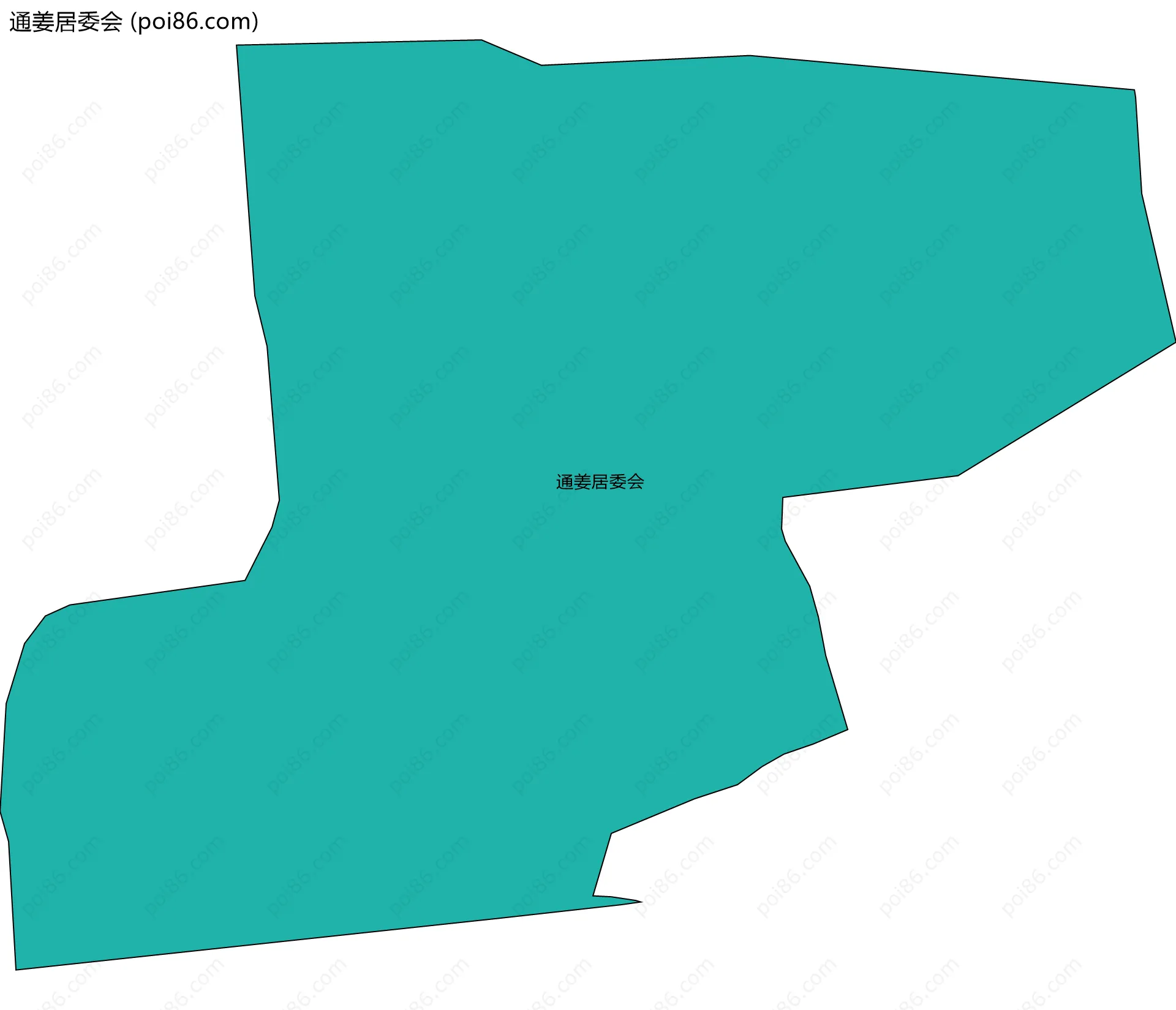 通姜居委会边界地图