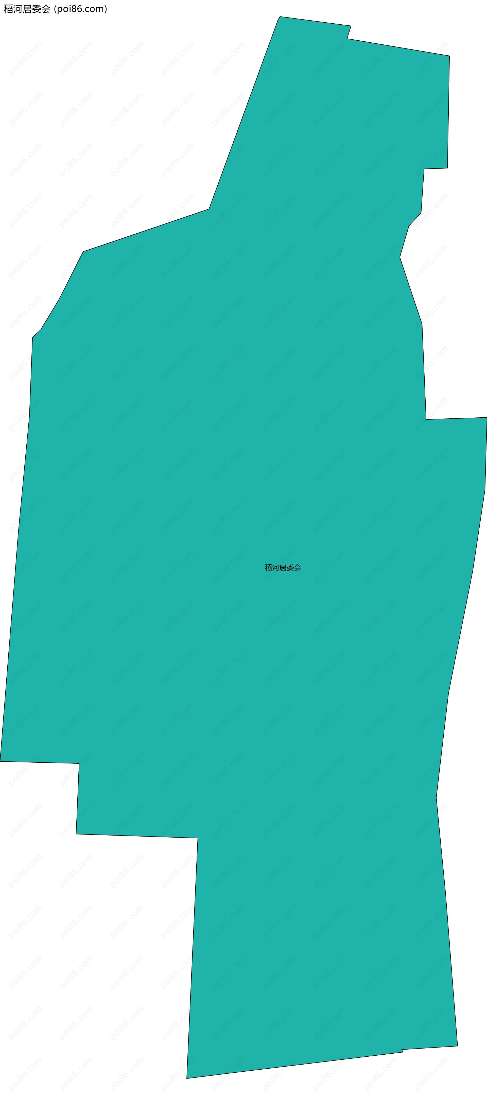 稻河居委会边界地图