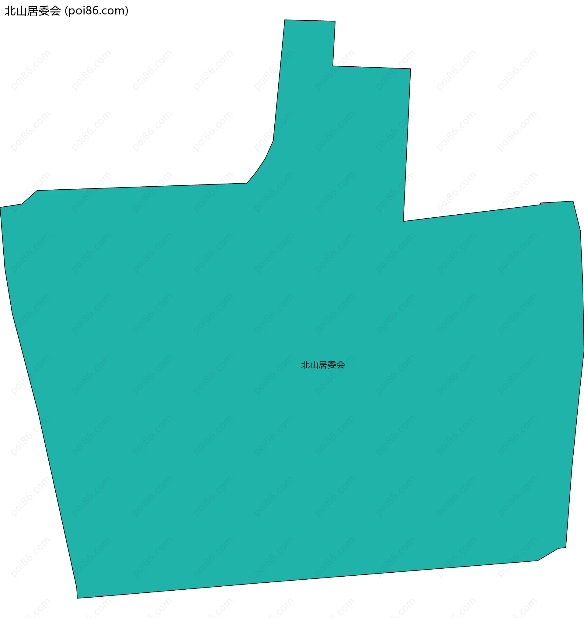 北山居委会边界地图