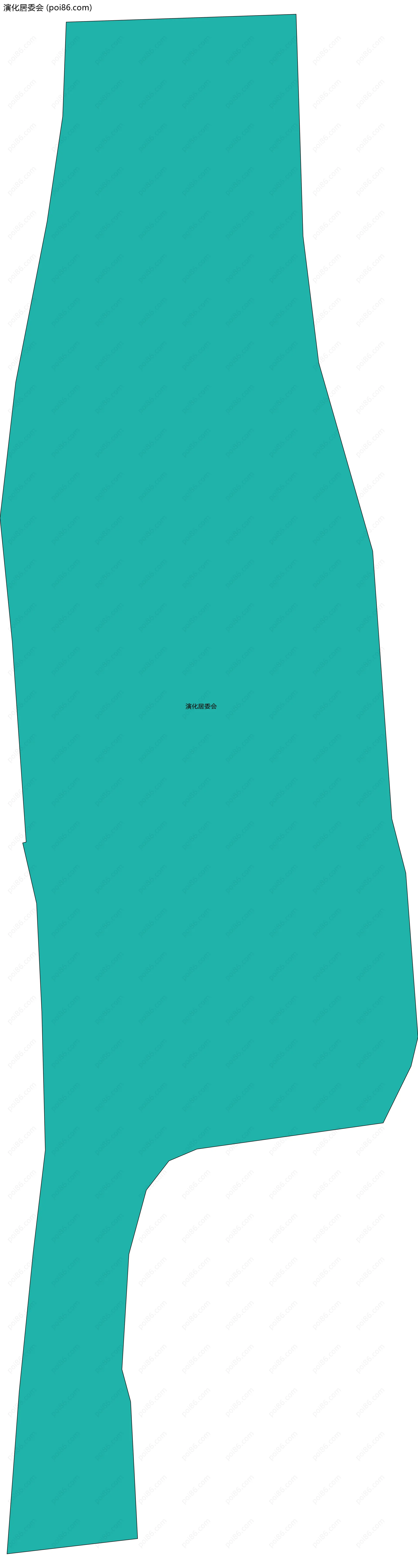 演化居委会边界地图