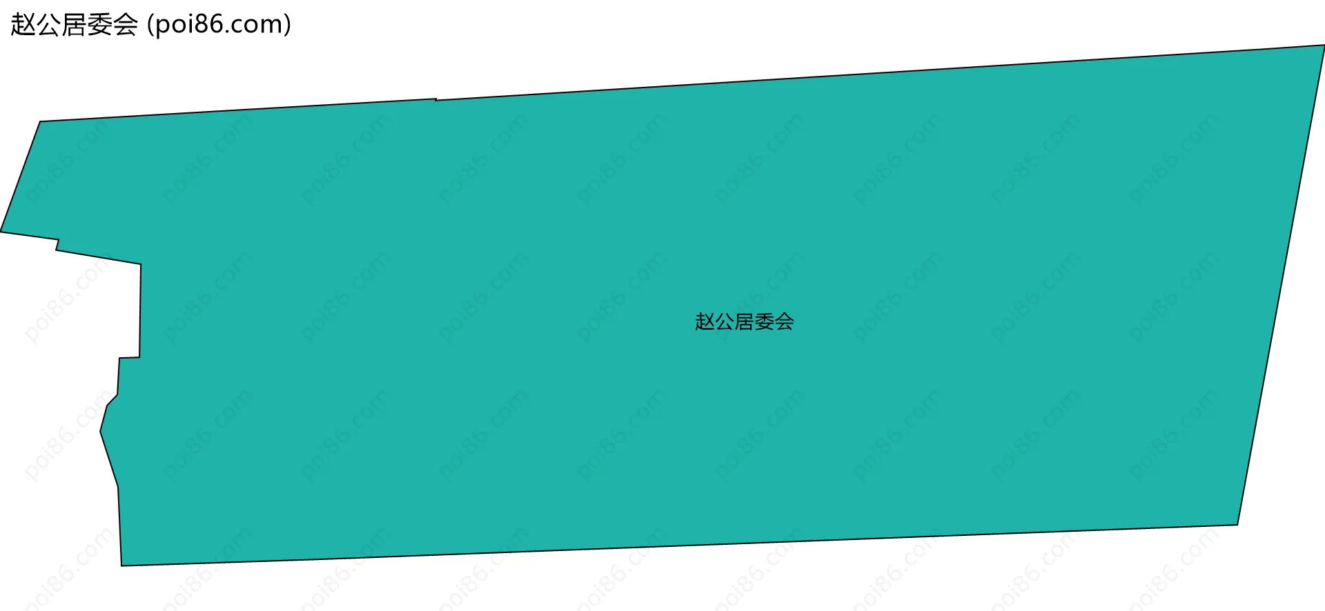 赵公居委会边界地图