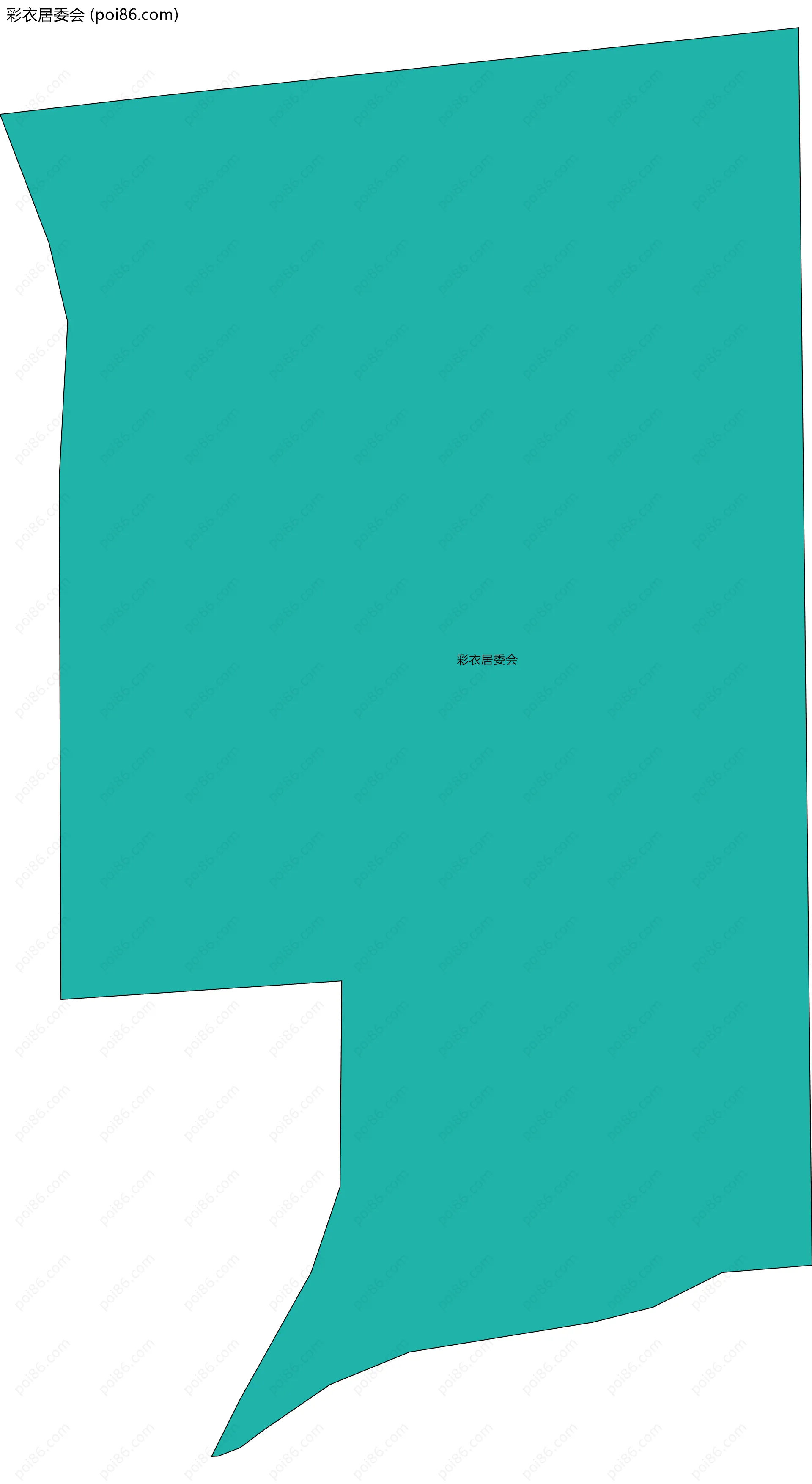 彩衣居委会边界地图