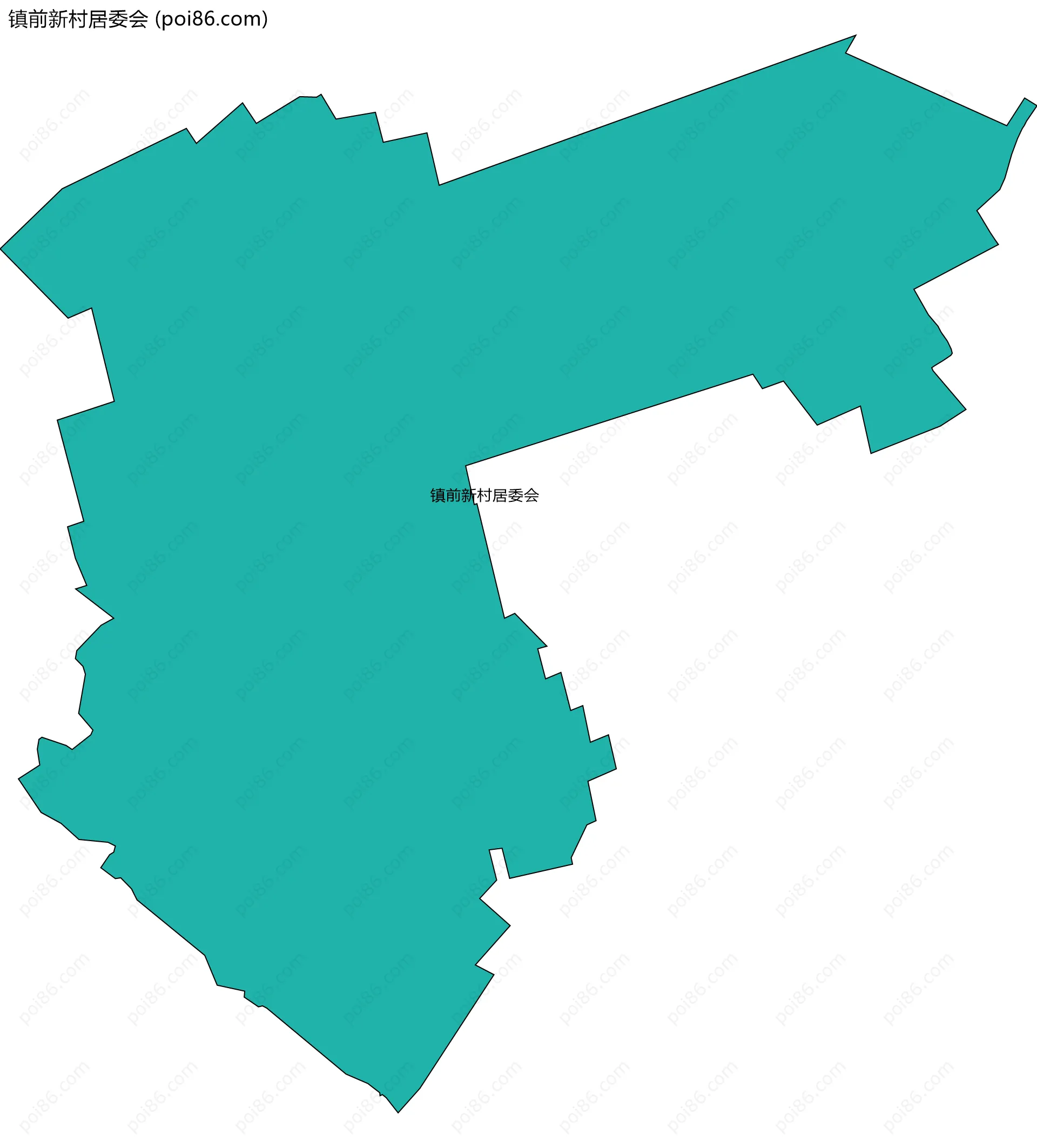 镇前新村居委会边界地图