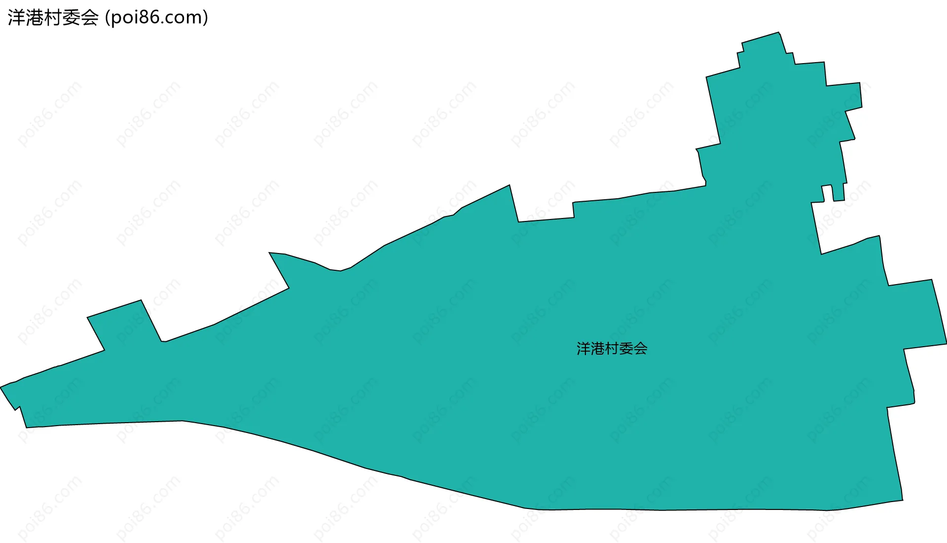 洋港村委会边界地图