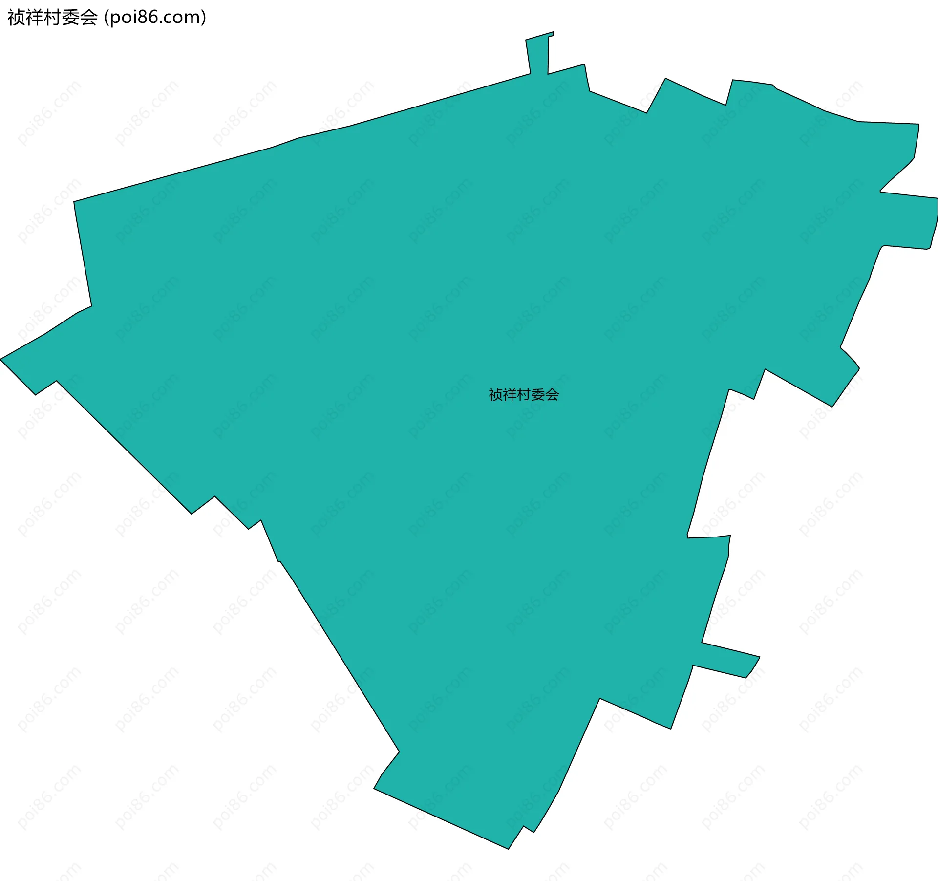 祯祥村委会边界地图