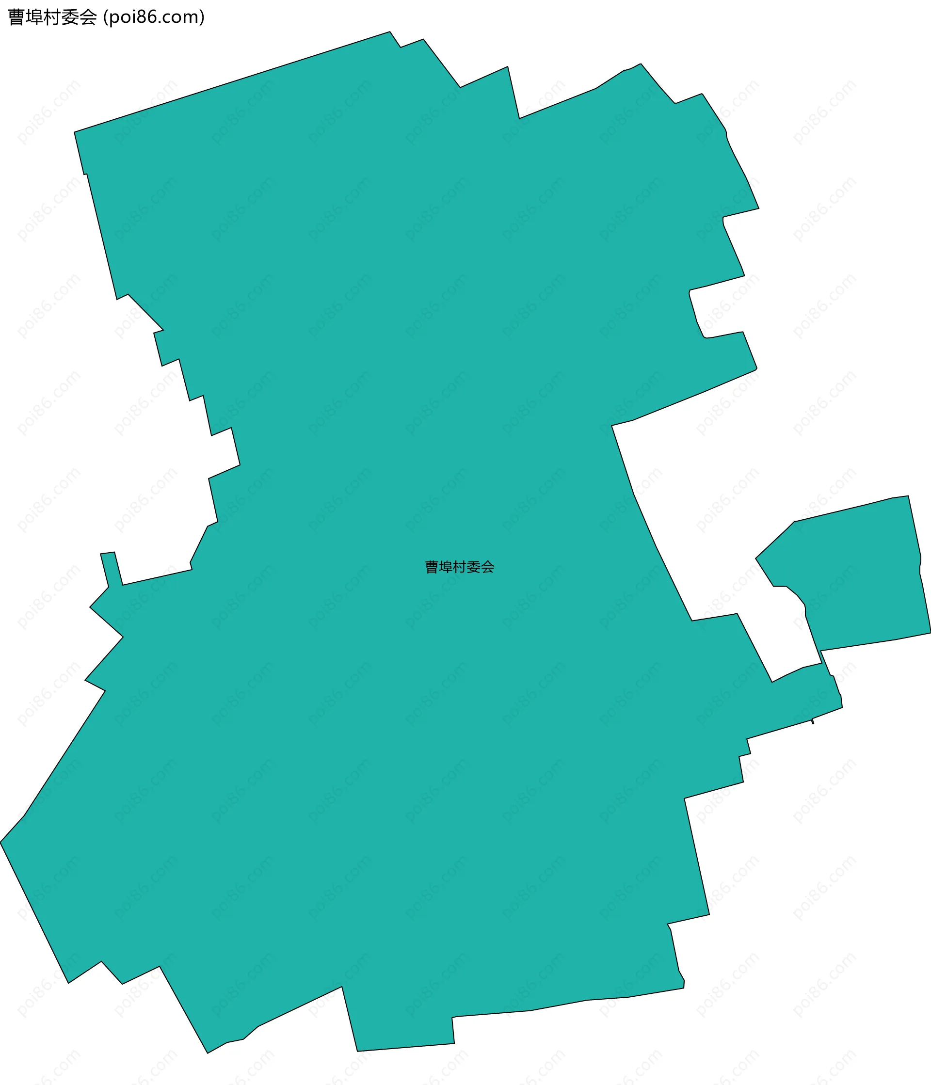 曹埠村委会边界地图