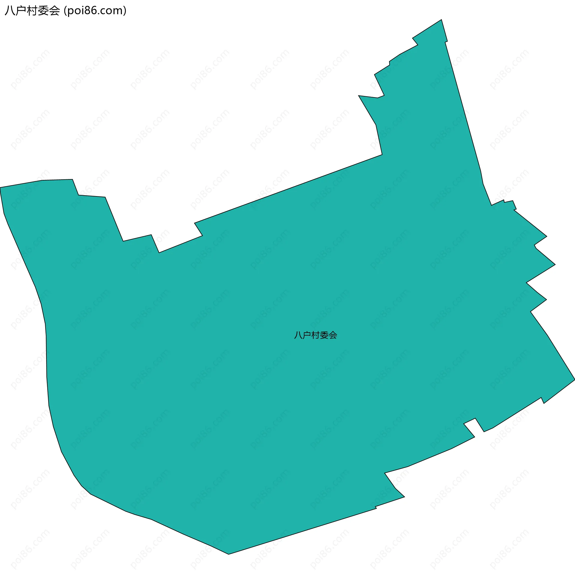 八户村委会边界地图