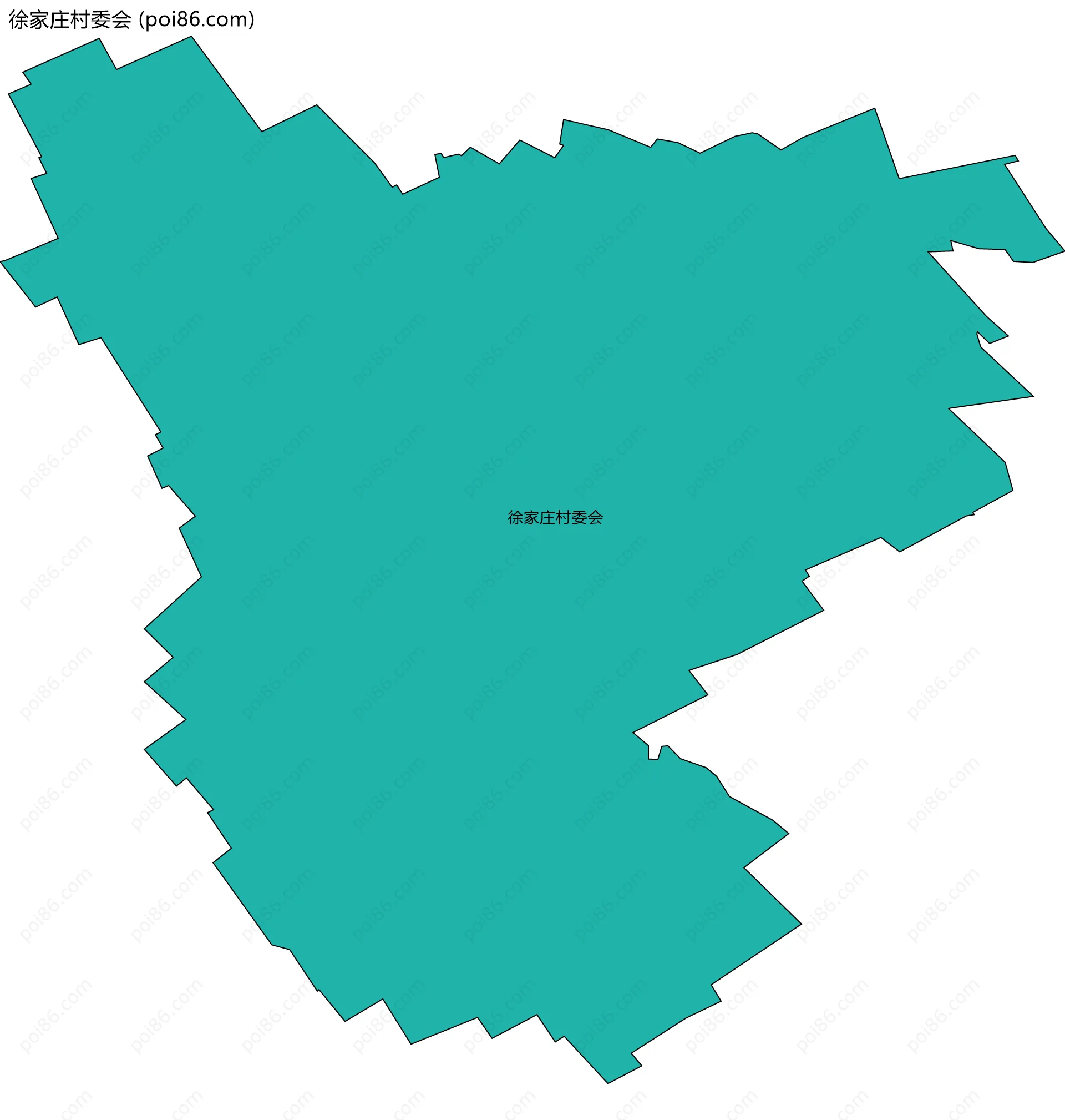 徐家庄村委会边界地图
