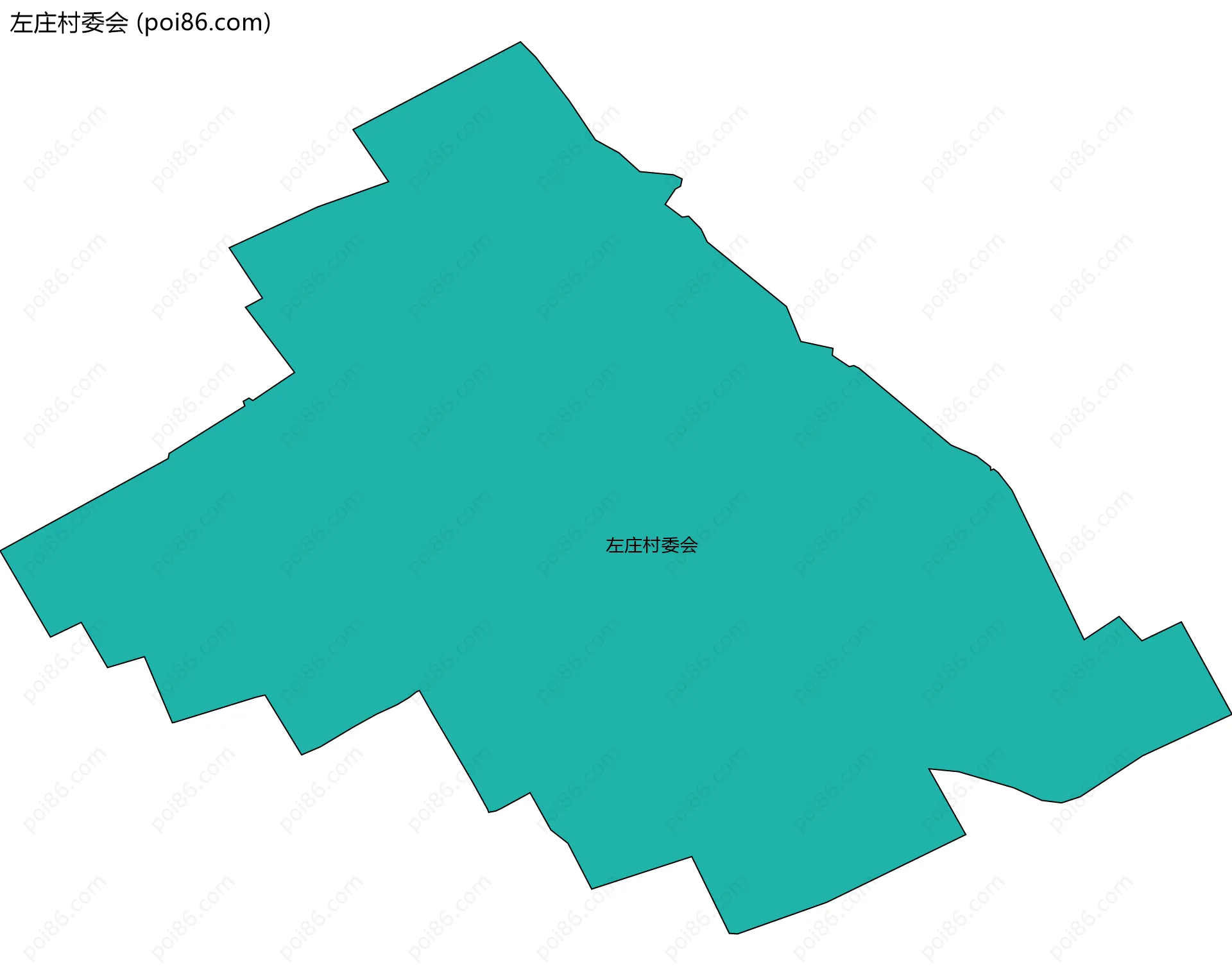 左庄村委会边界地图