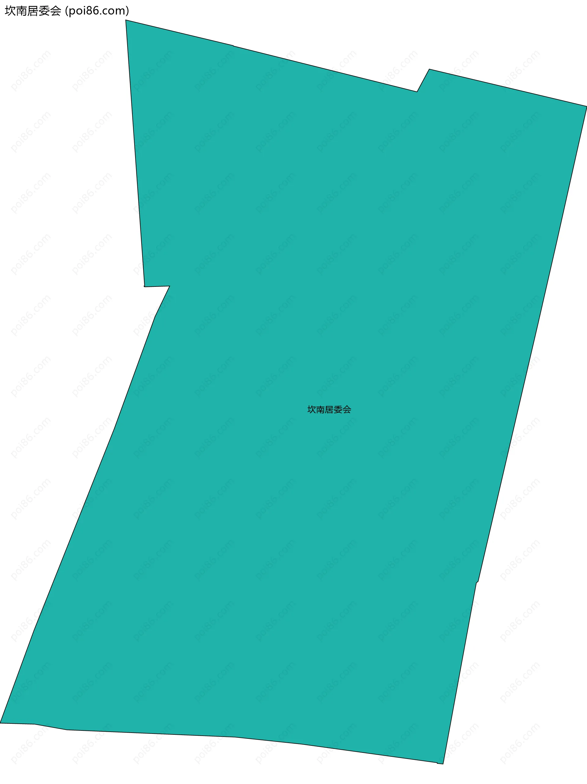 坎南居委会边界地图