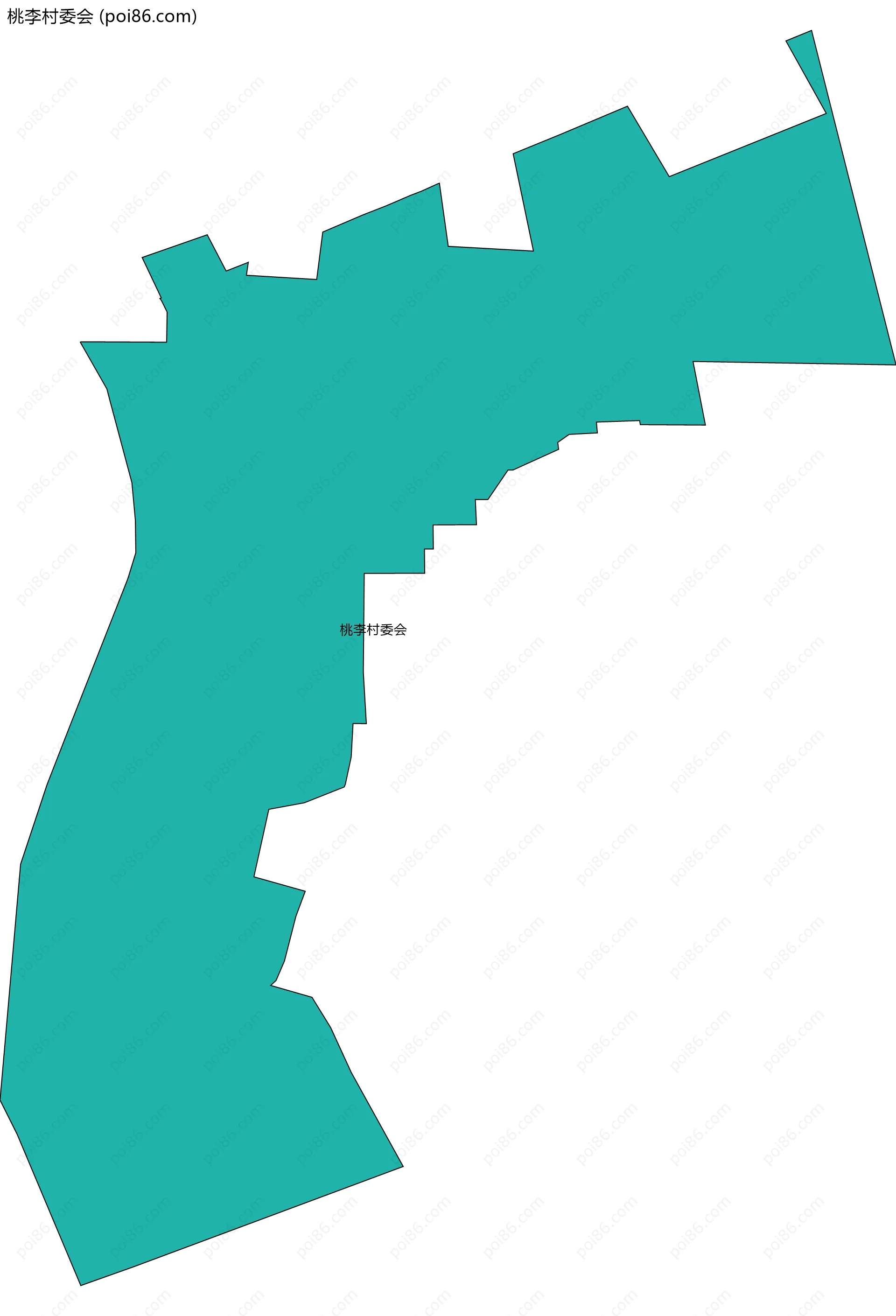 桃李村委会边界地图