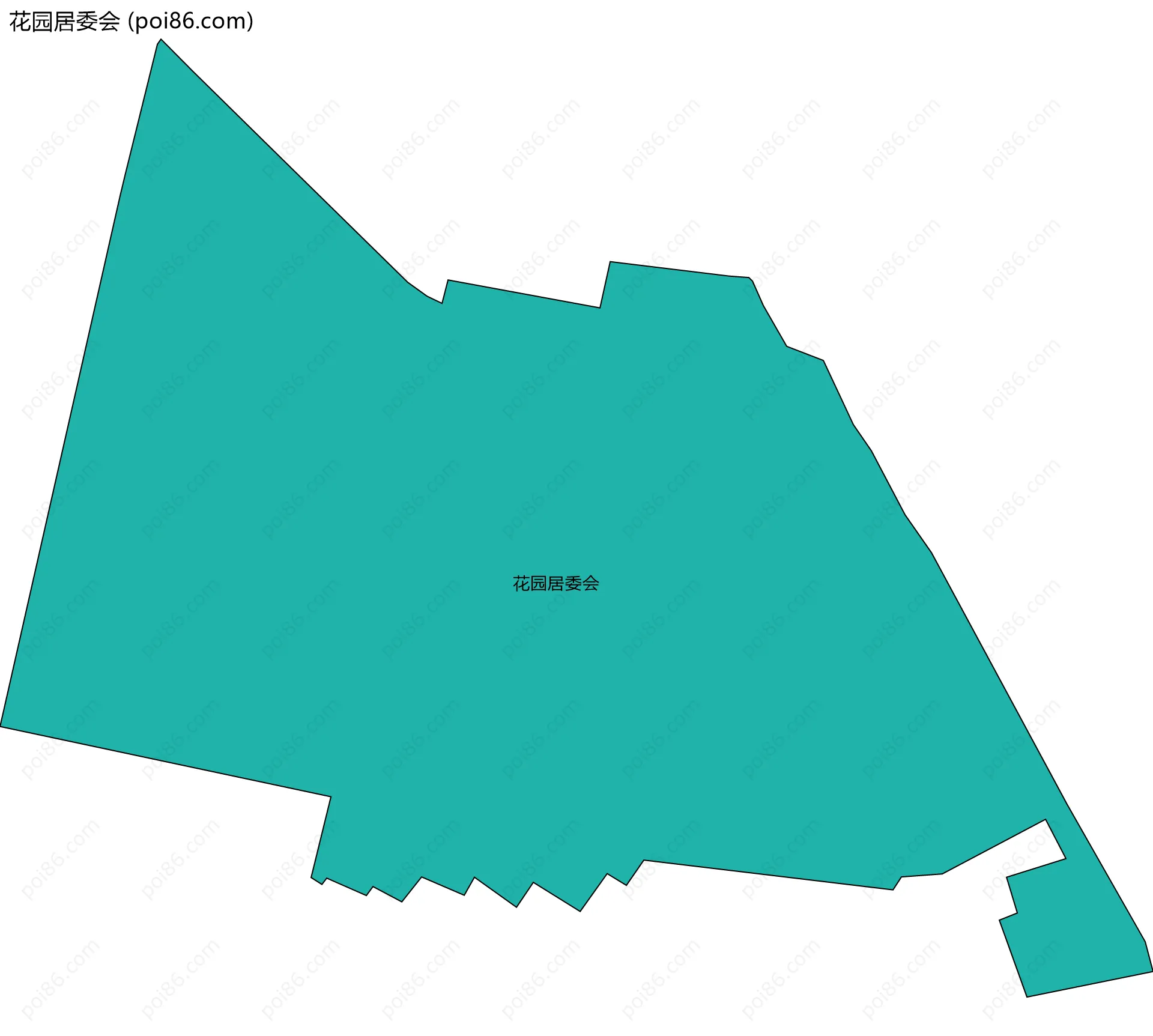 花园居委会边界地图