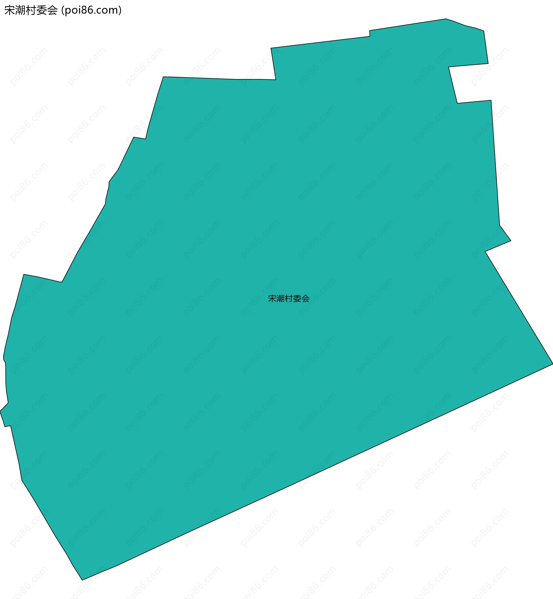 宋潮村委会边界地图