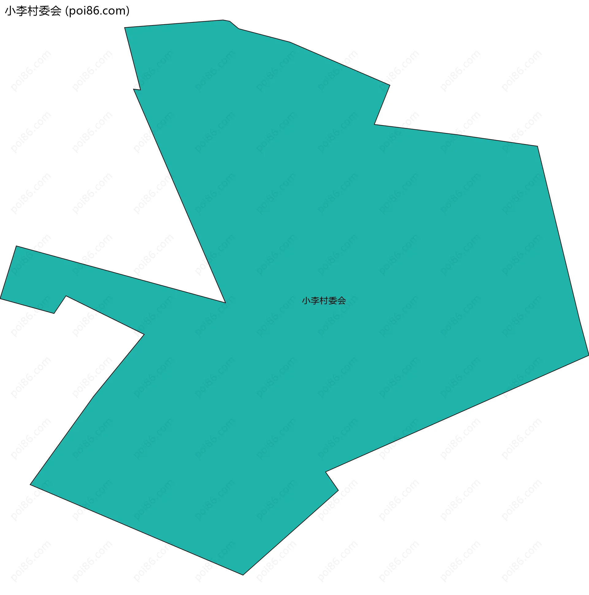 小李村委会边界地图