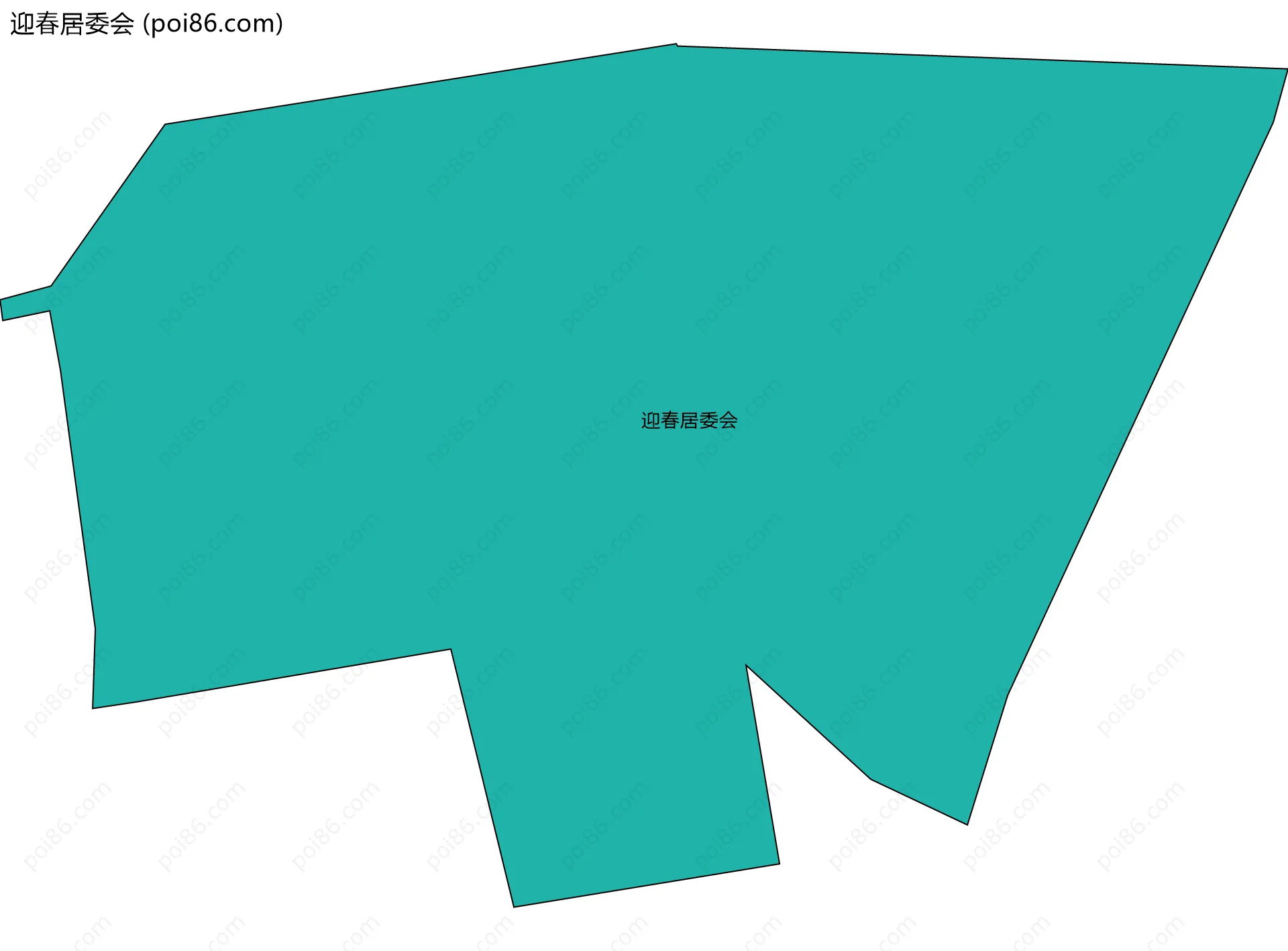 迎春居委会边界地图