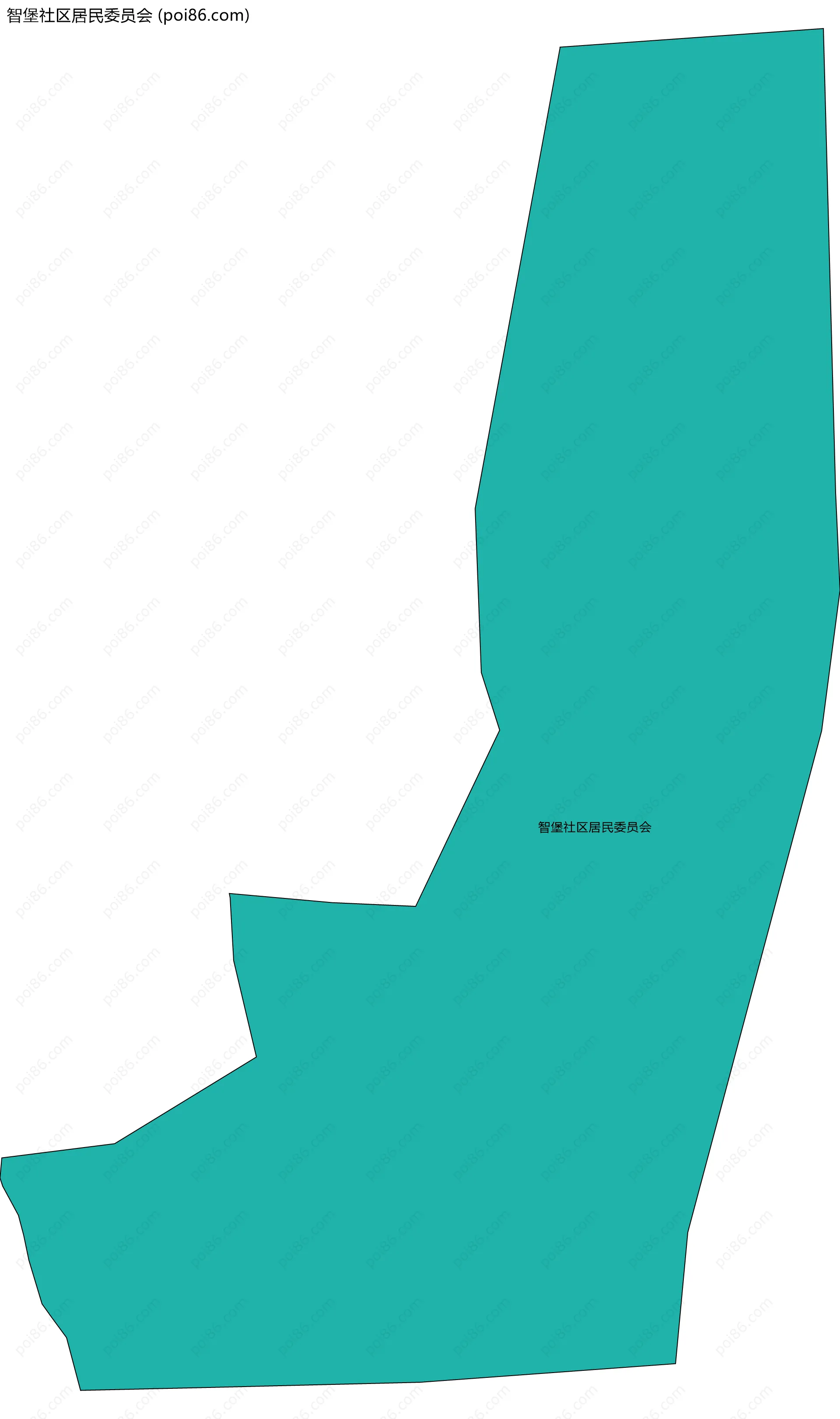 智堡社区居民委员会边界地图