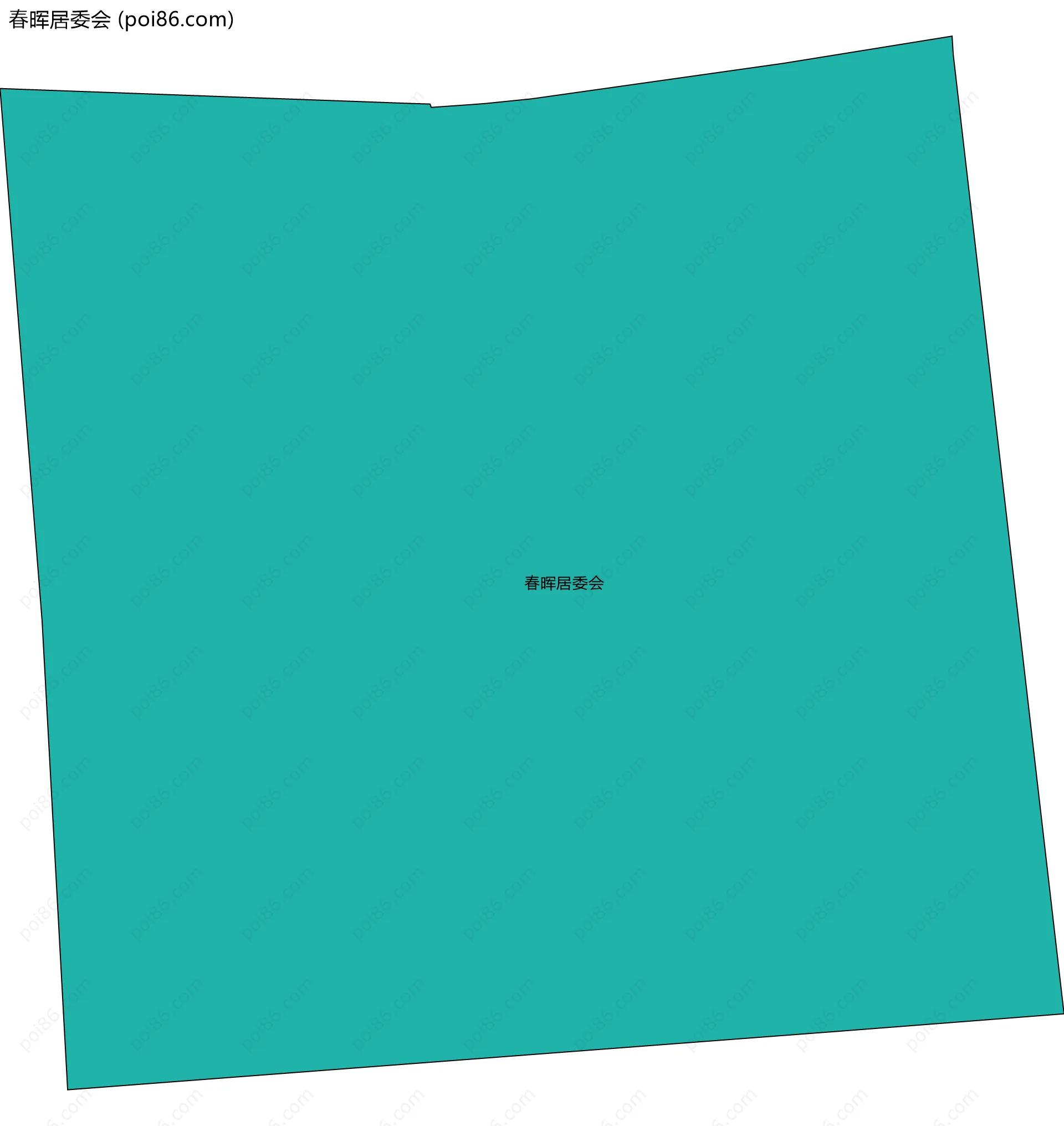 春晖居委会边界地图