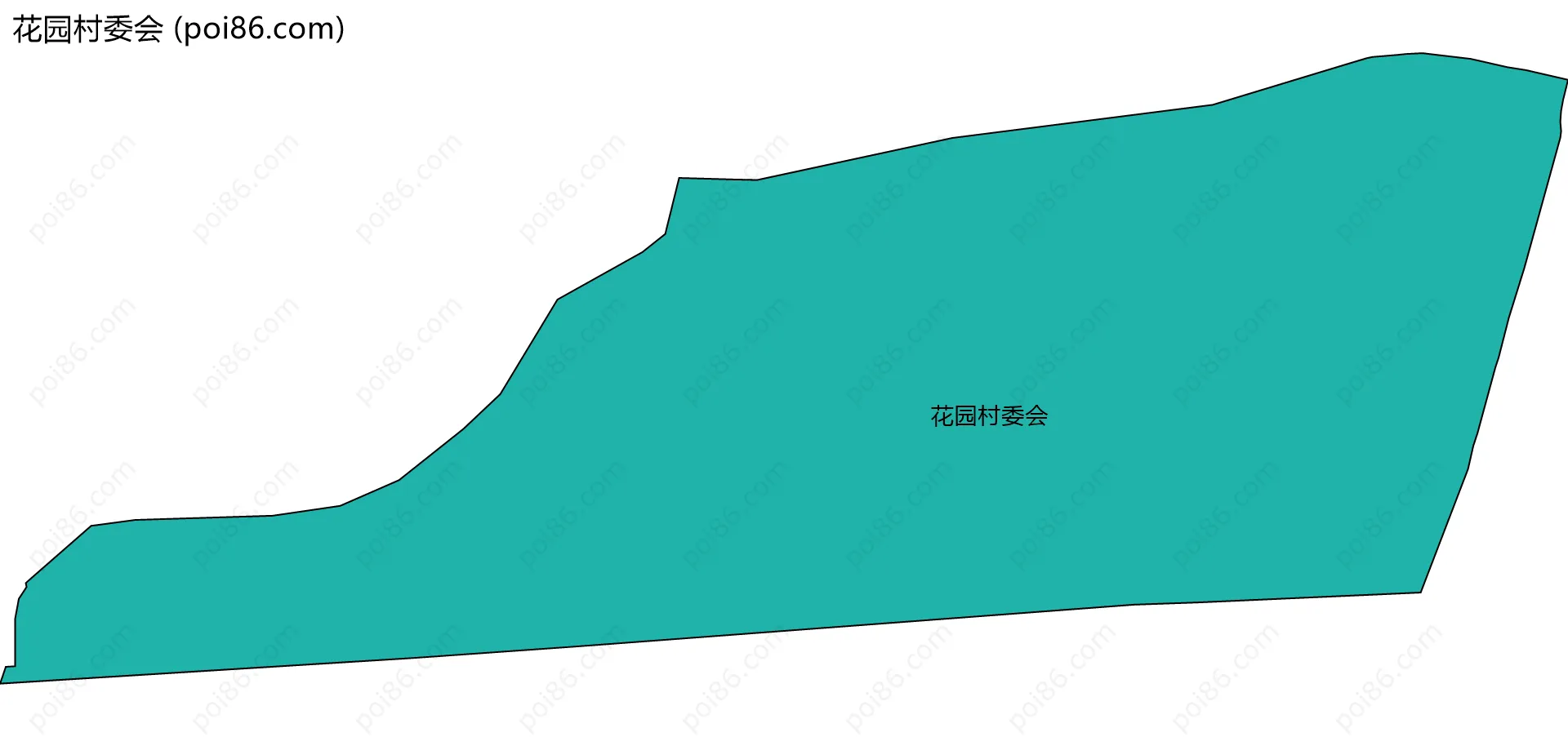 花园村委会边界地图