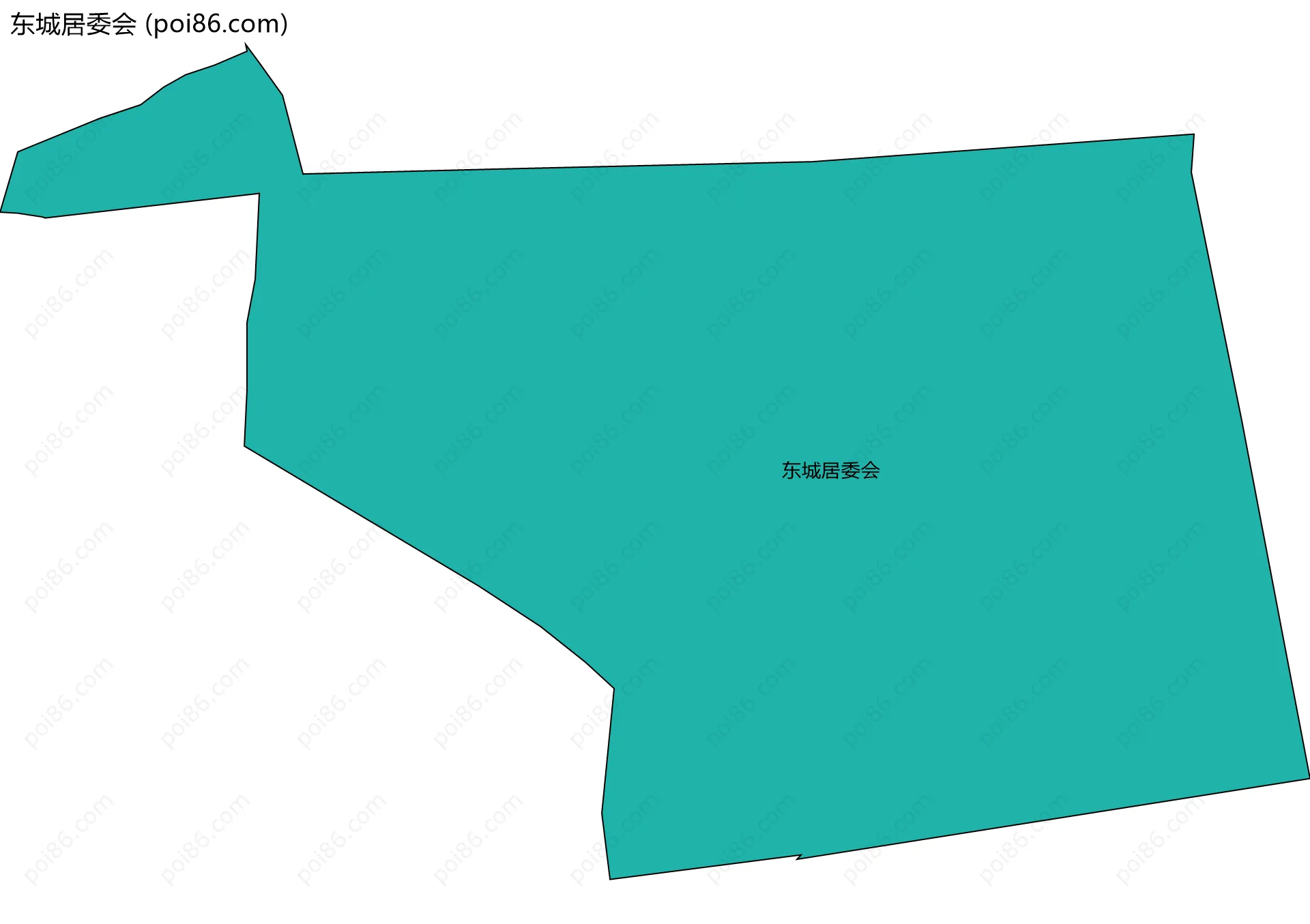 东城居委会边界地图