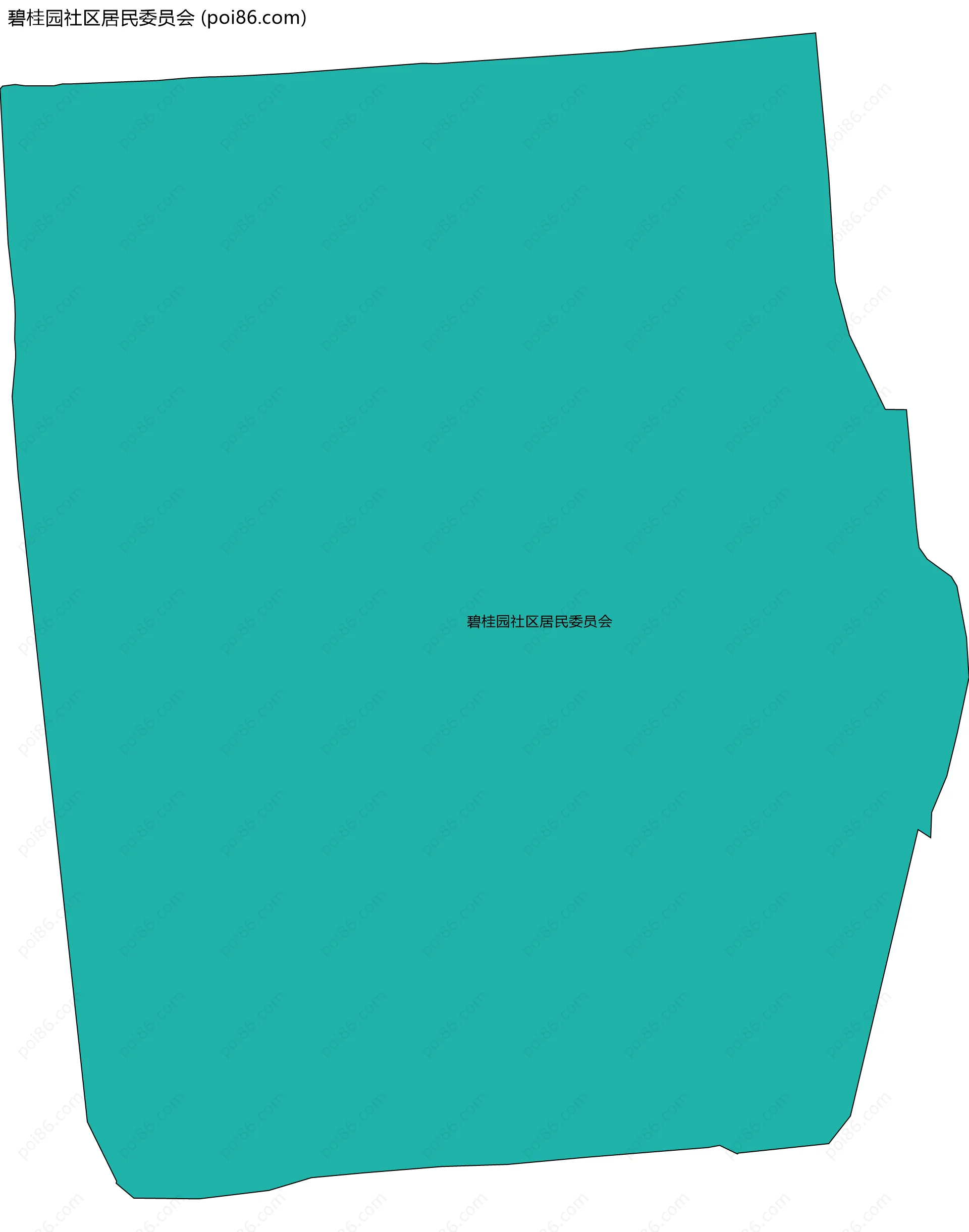 碧桂园社区居民委员会边界地图