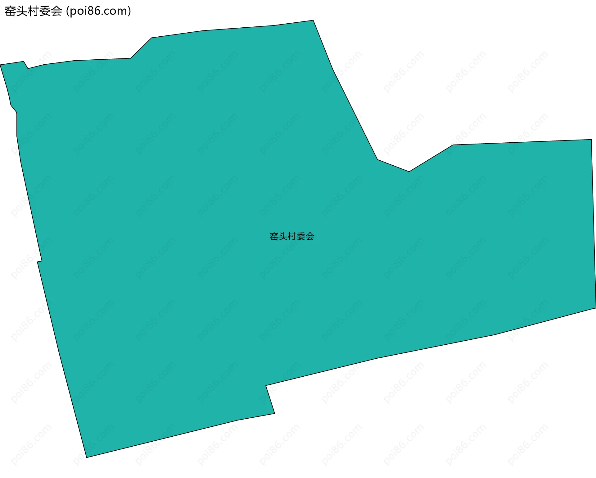 窑头村委会边界地图