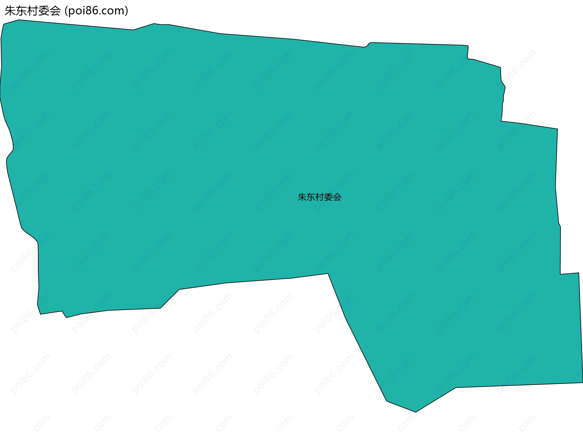 朱东村委会边界地图