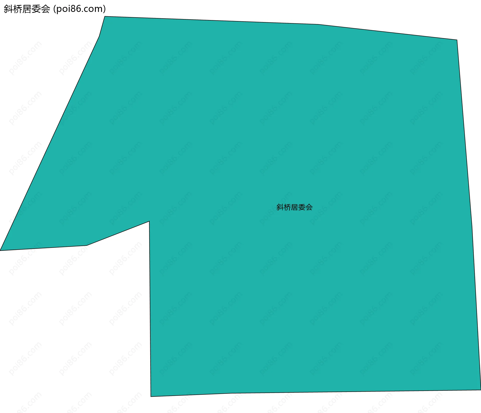 斜桥居委会边界地图