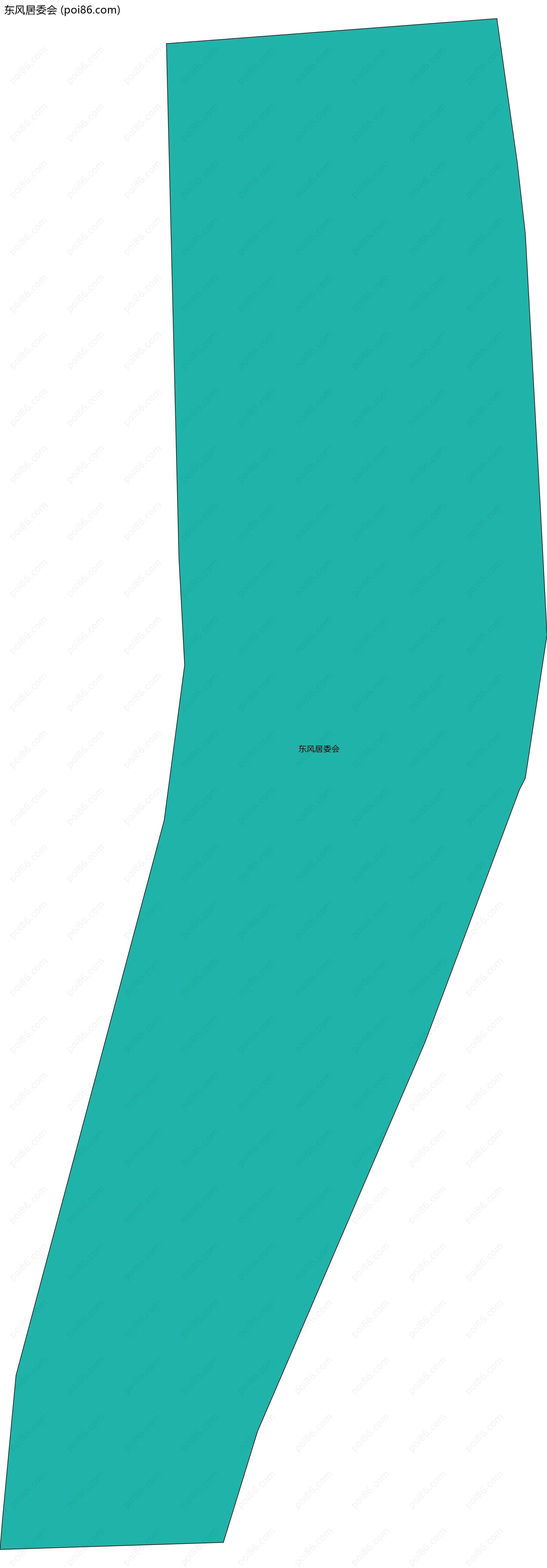 东风居委会边界地图