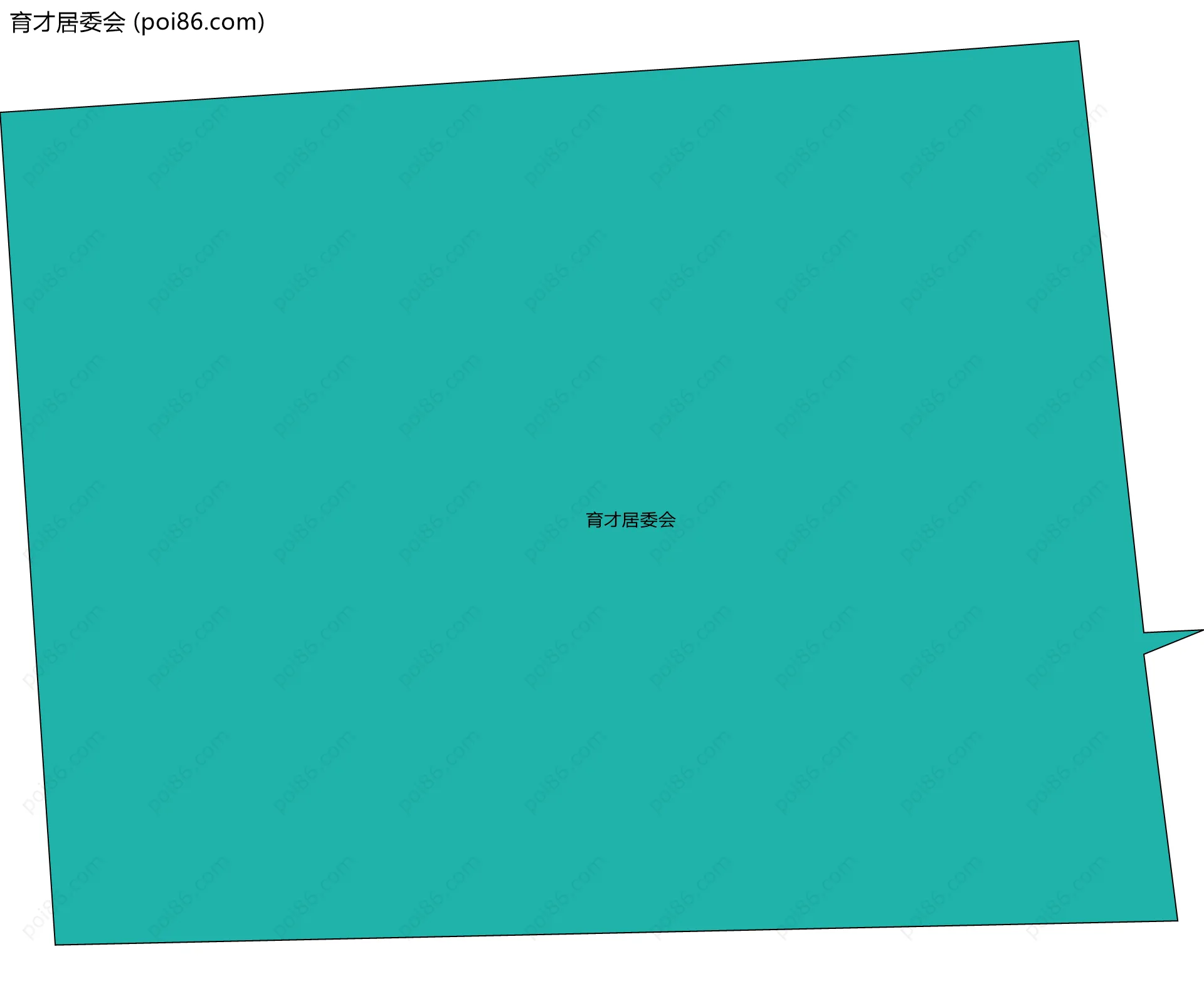 育才居委会边界地图