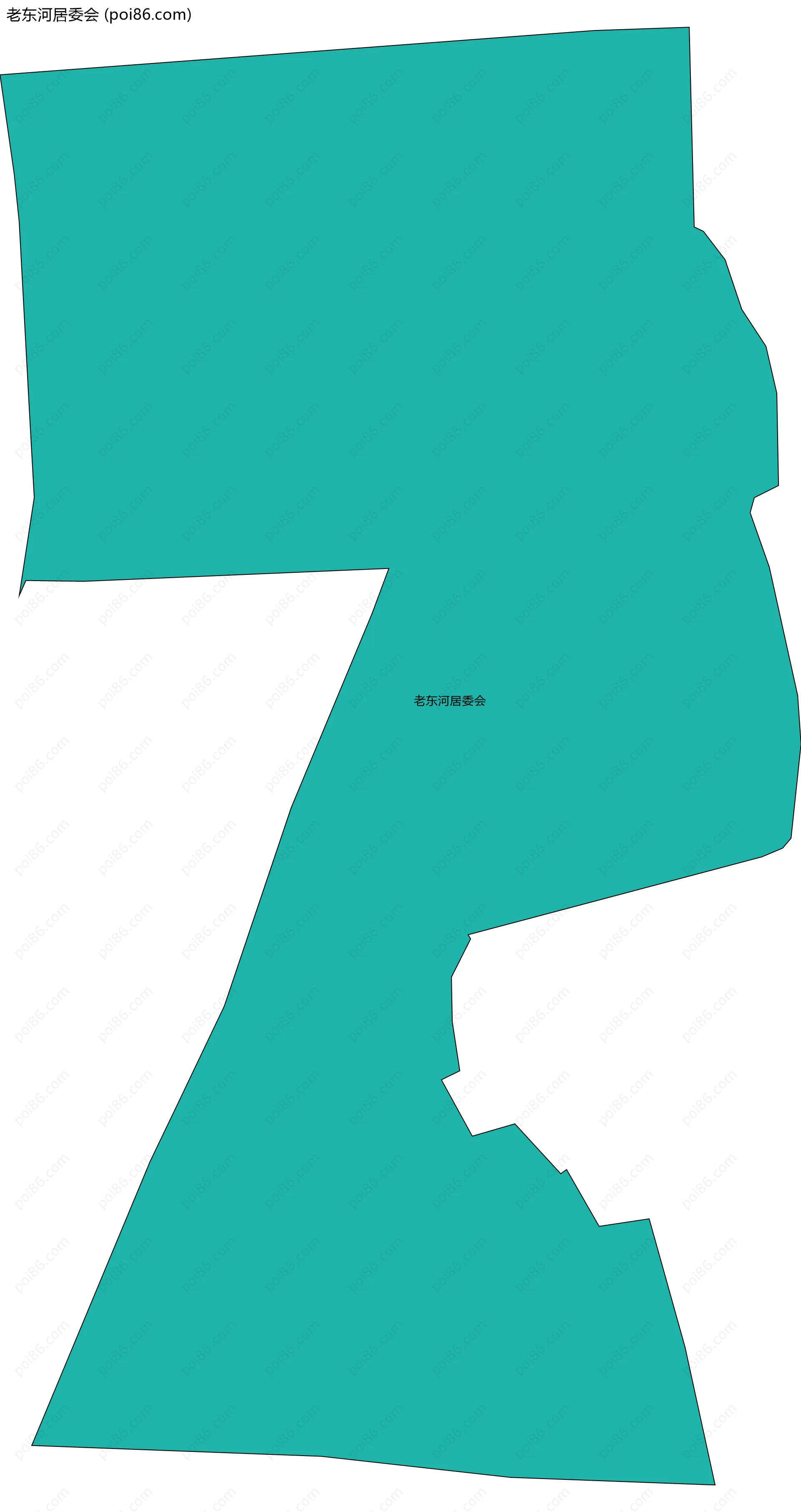 老东河居委会边界地图