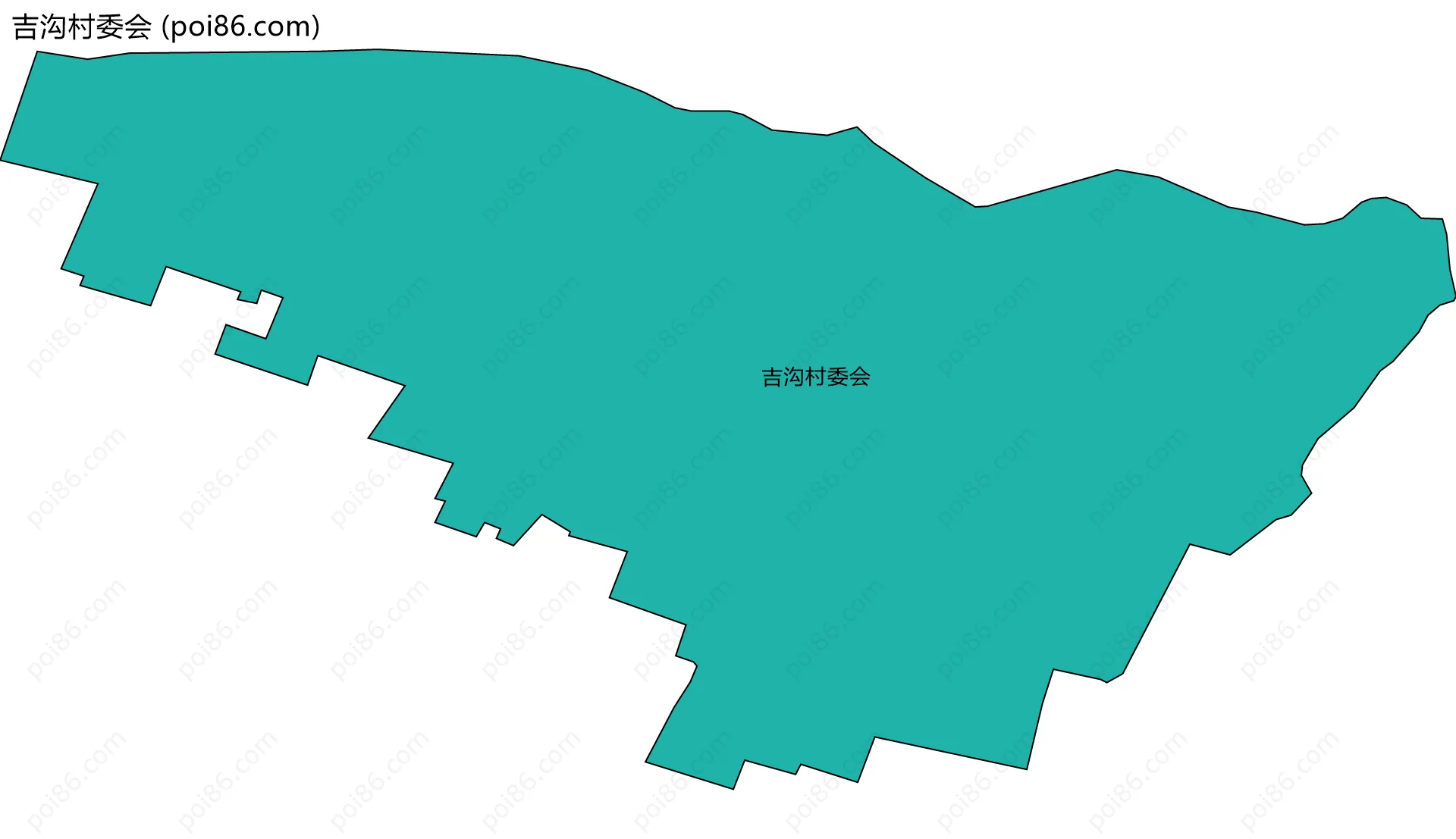 吉沟村委会边界地图
