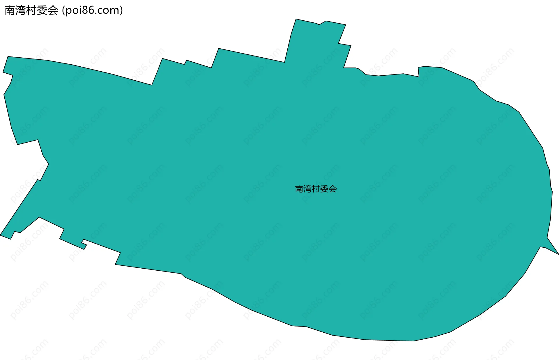 南湾村委会边界地图