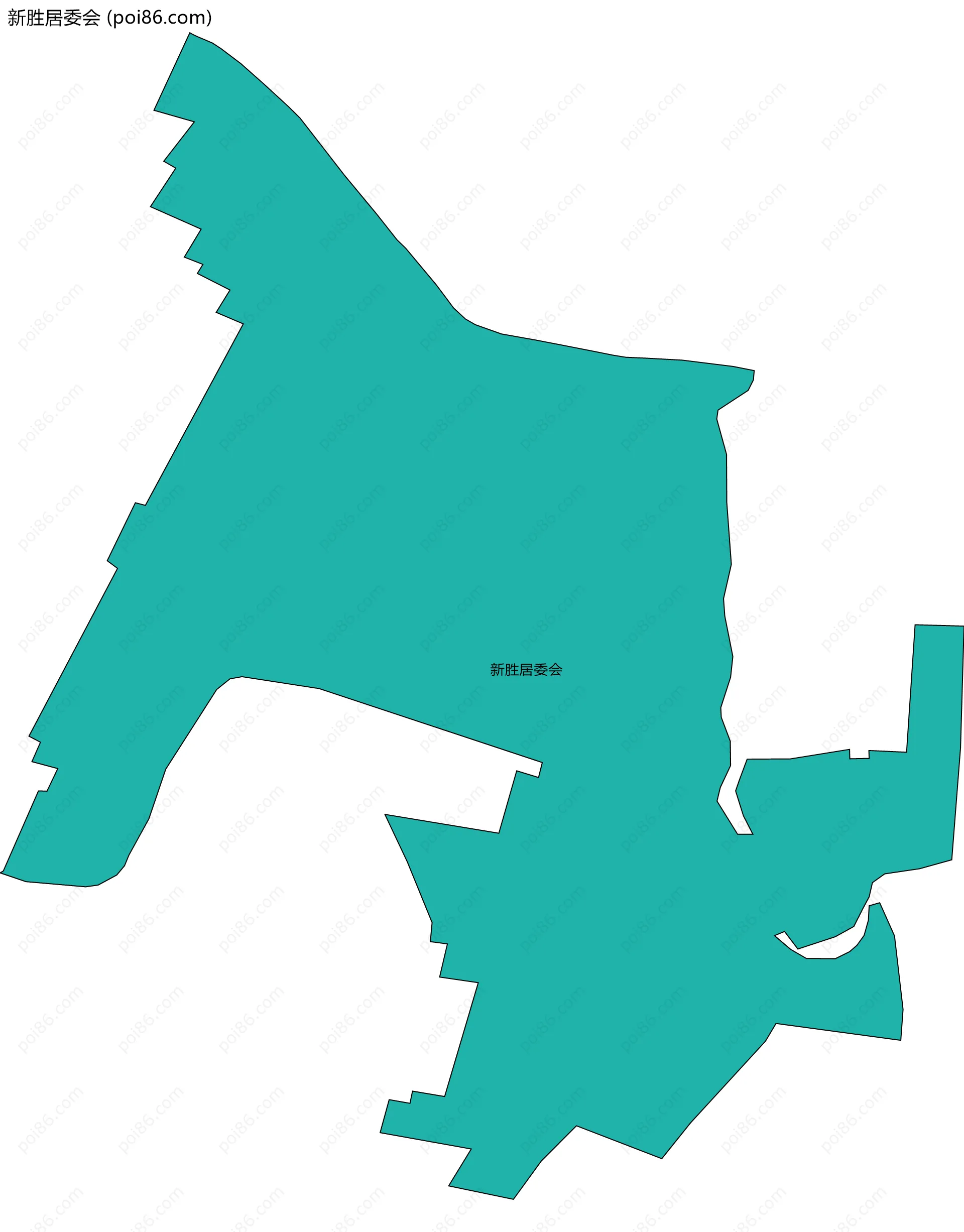 新胜居委会边界地图