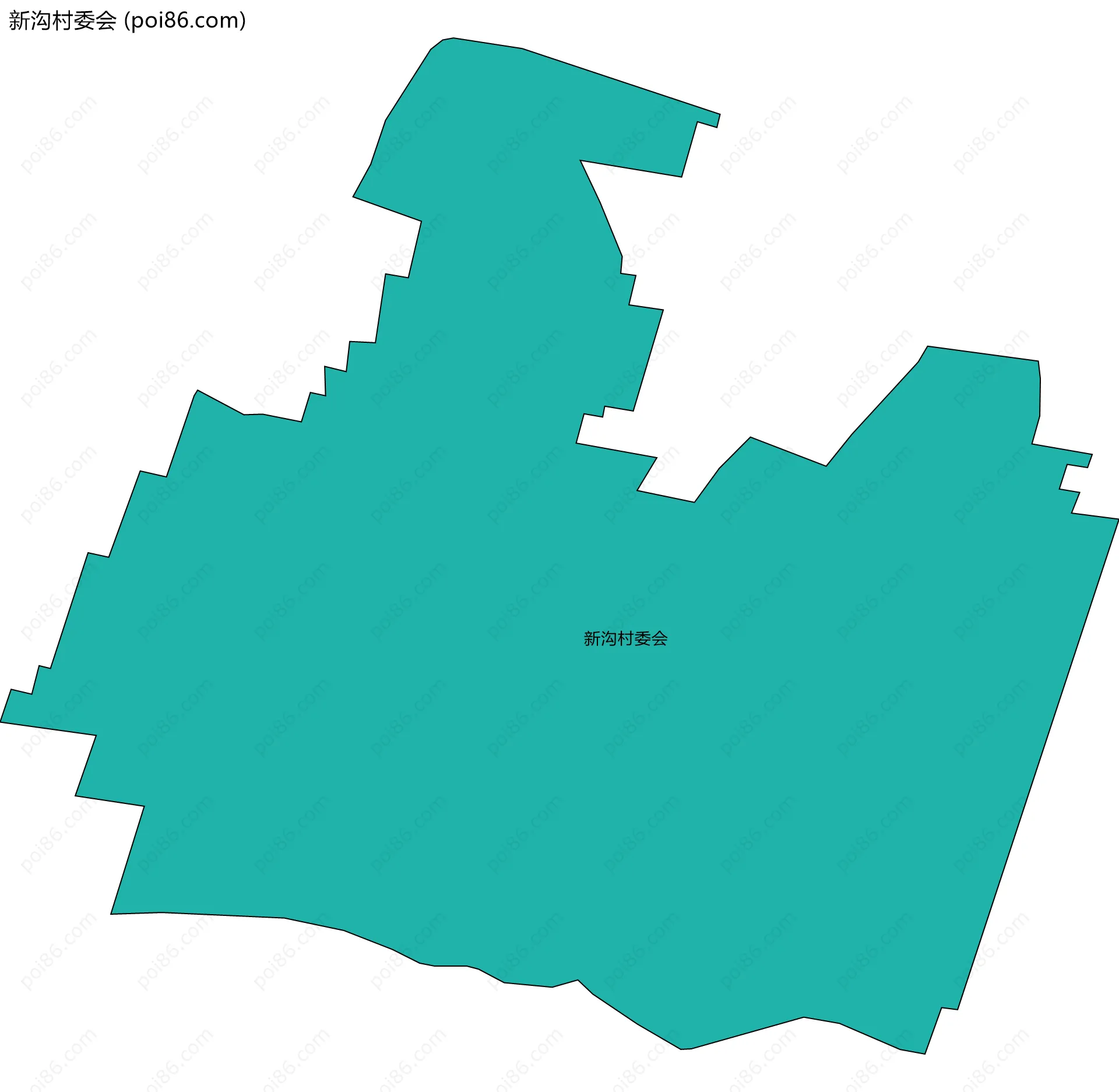 新沟村委会边界地图