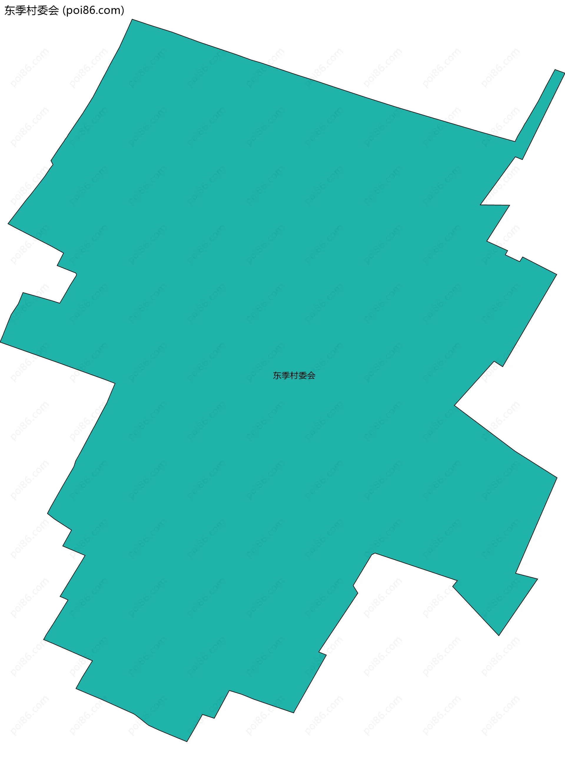 东季村委会边界地图